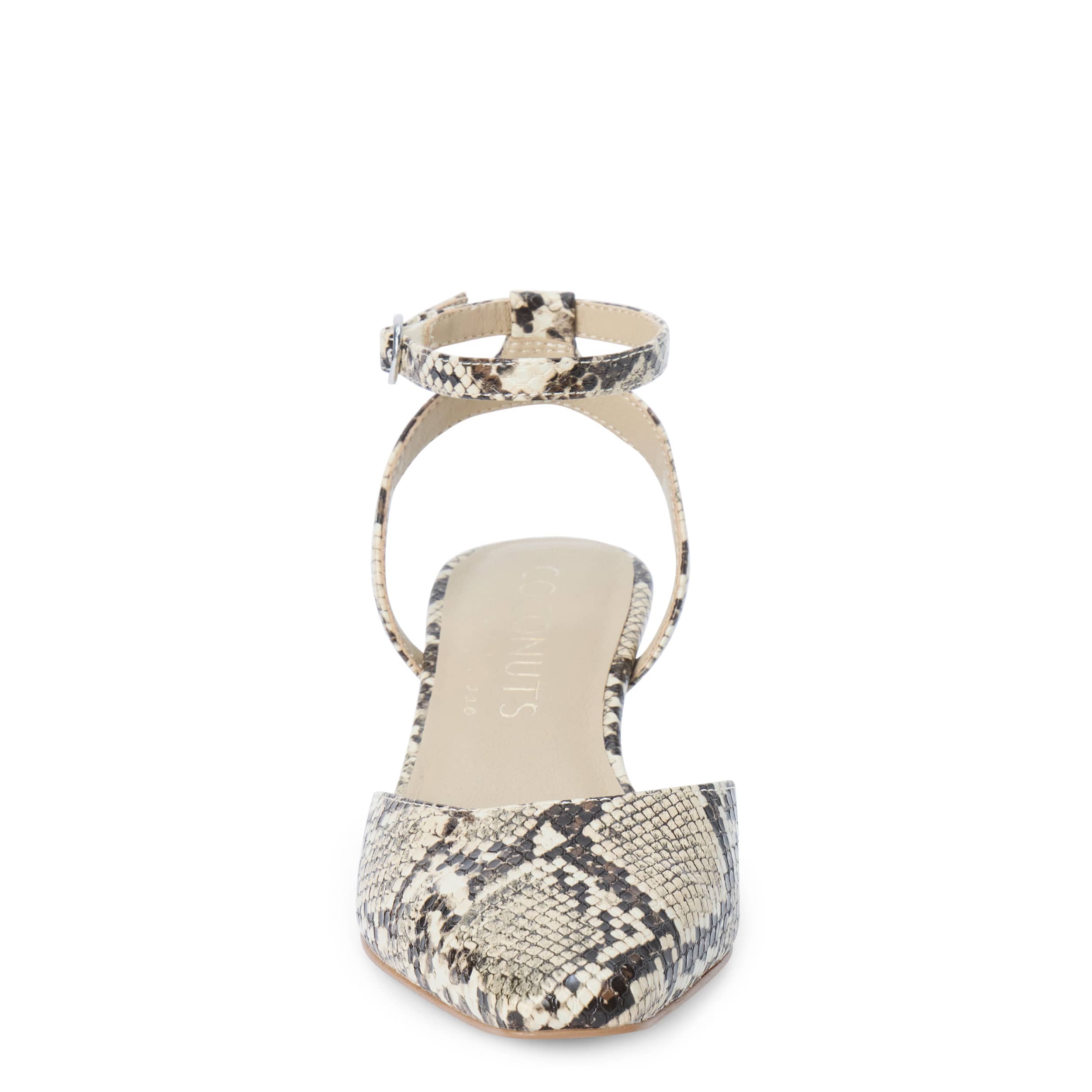 COCONUTS-WOMENS FINN PUMP-NATURAL & SNAKE