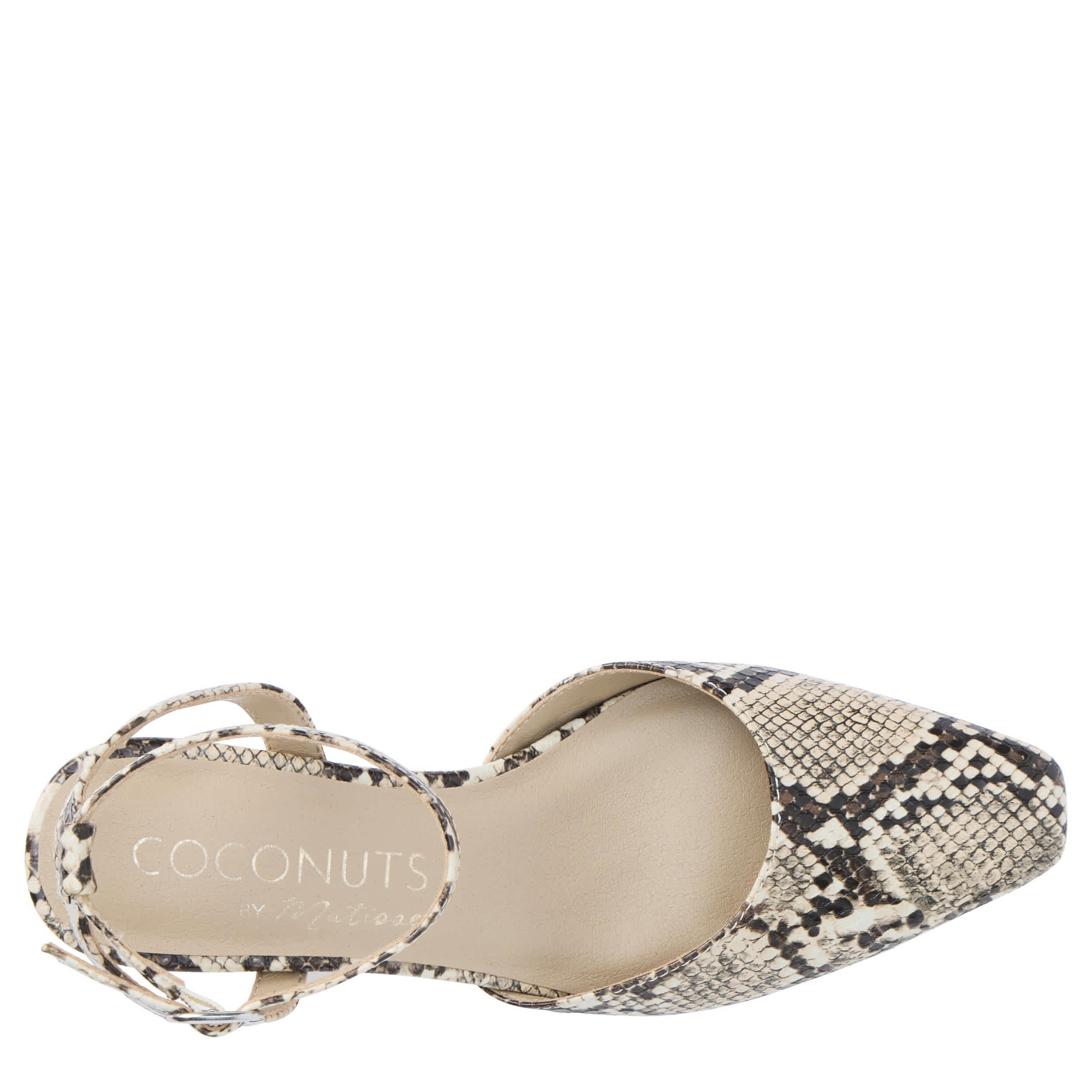 COCONUTS-WOMENS FINN PUMP-NATURAL & SNAKE