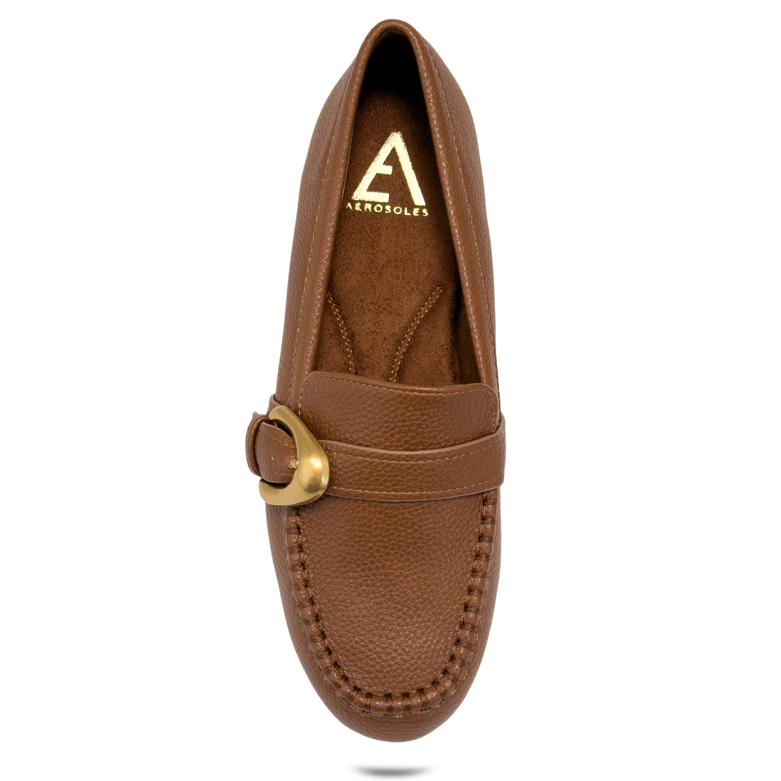 AEROSOLES-WOMENS DINETTA LOAFER-TAN & 