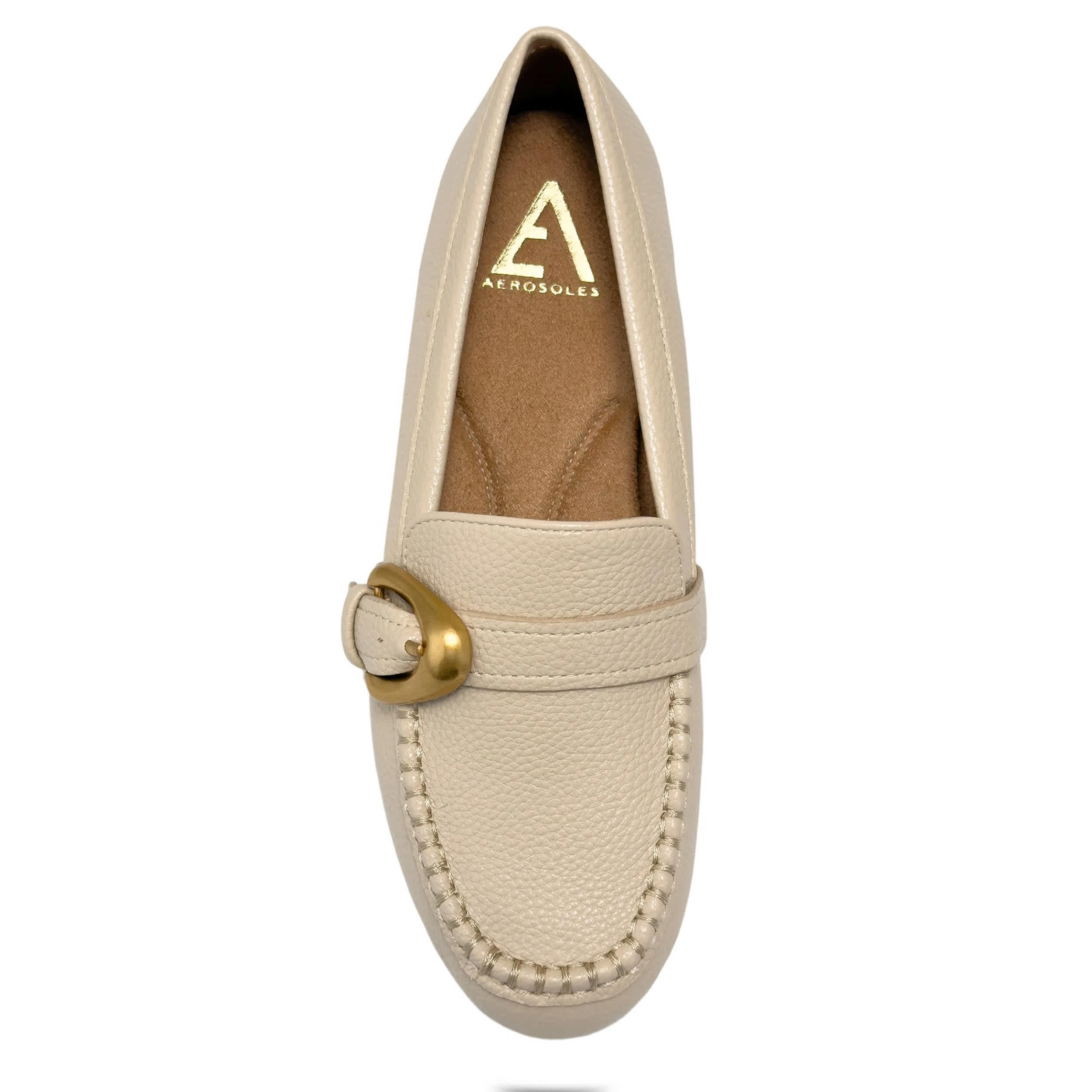 AEROSOLES-WOMENS DINETTA LOAFER-STONE & 