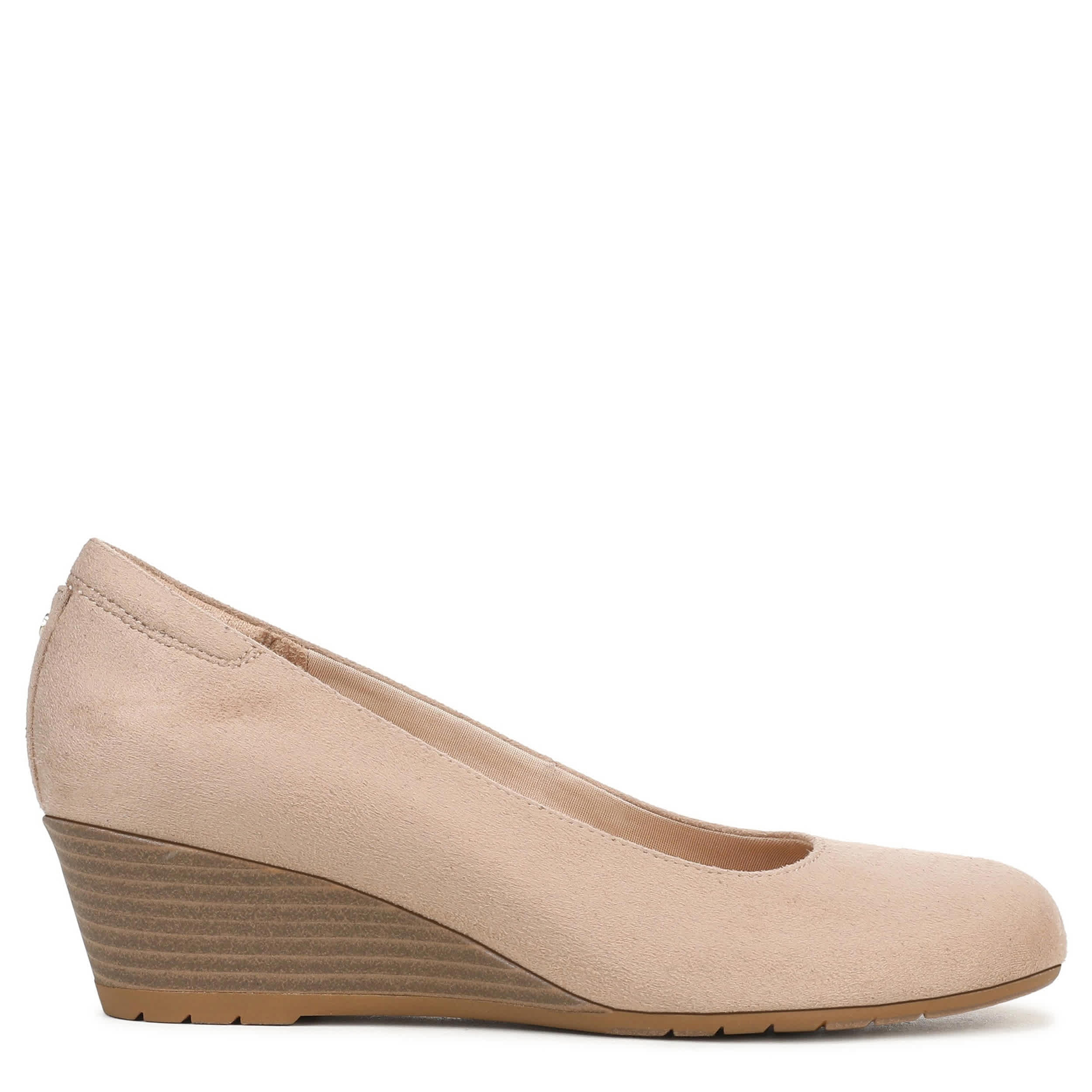 DR. SCHOLL'S-WOMENS BE FLEX WEDGE PUMP-SAND & 