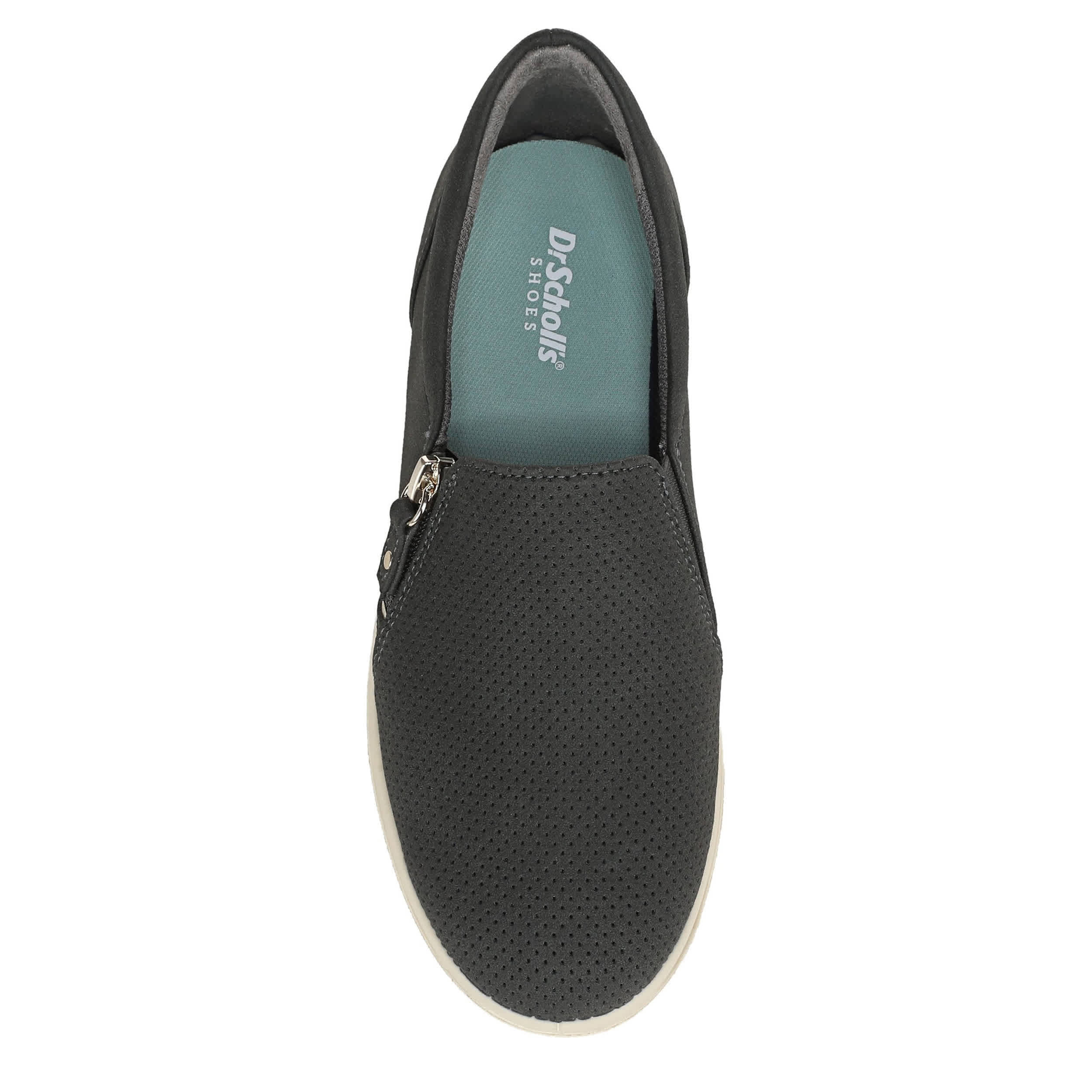 DR. SCHOLL'S-WOMENS MADISON CLOUD ZIP SNEAKER-STONE & 