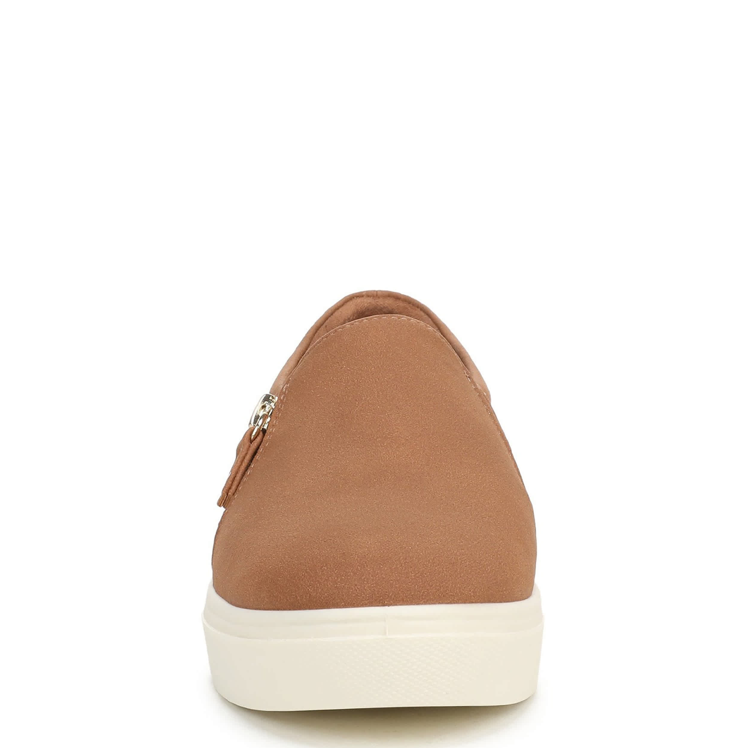 DR. SCHOLL'S-WOMENS MADISON CLOUD ZIP SNEAKER-DARK TAN & 
