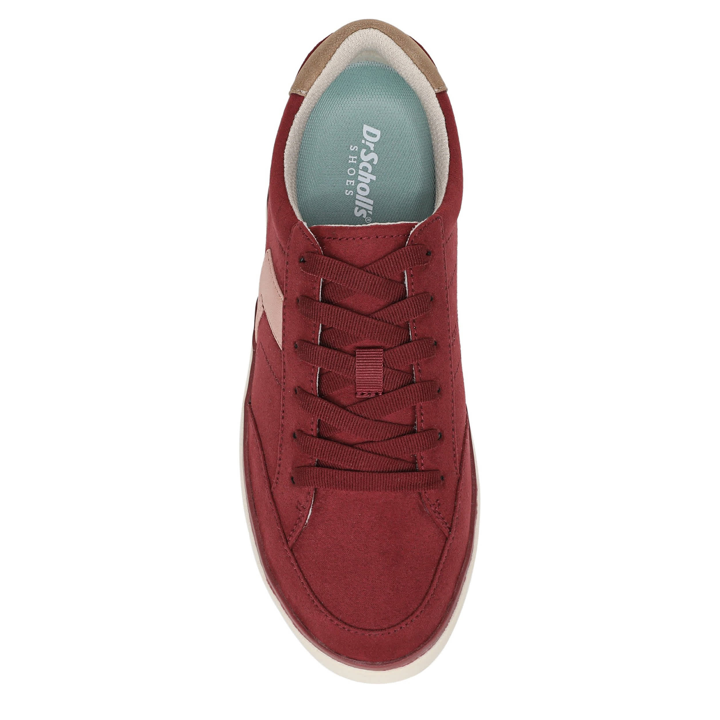 DR. SCHOLL'S-WOMENS MADISON LACE SNEAKER-BURGUNDY & 