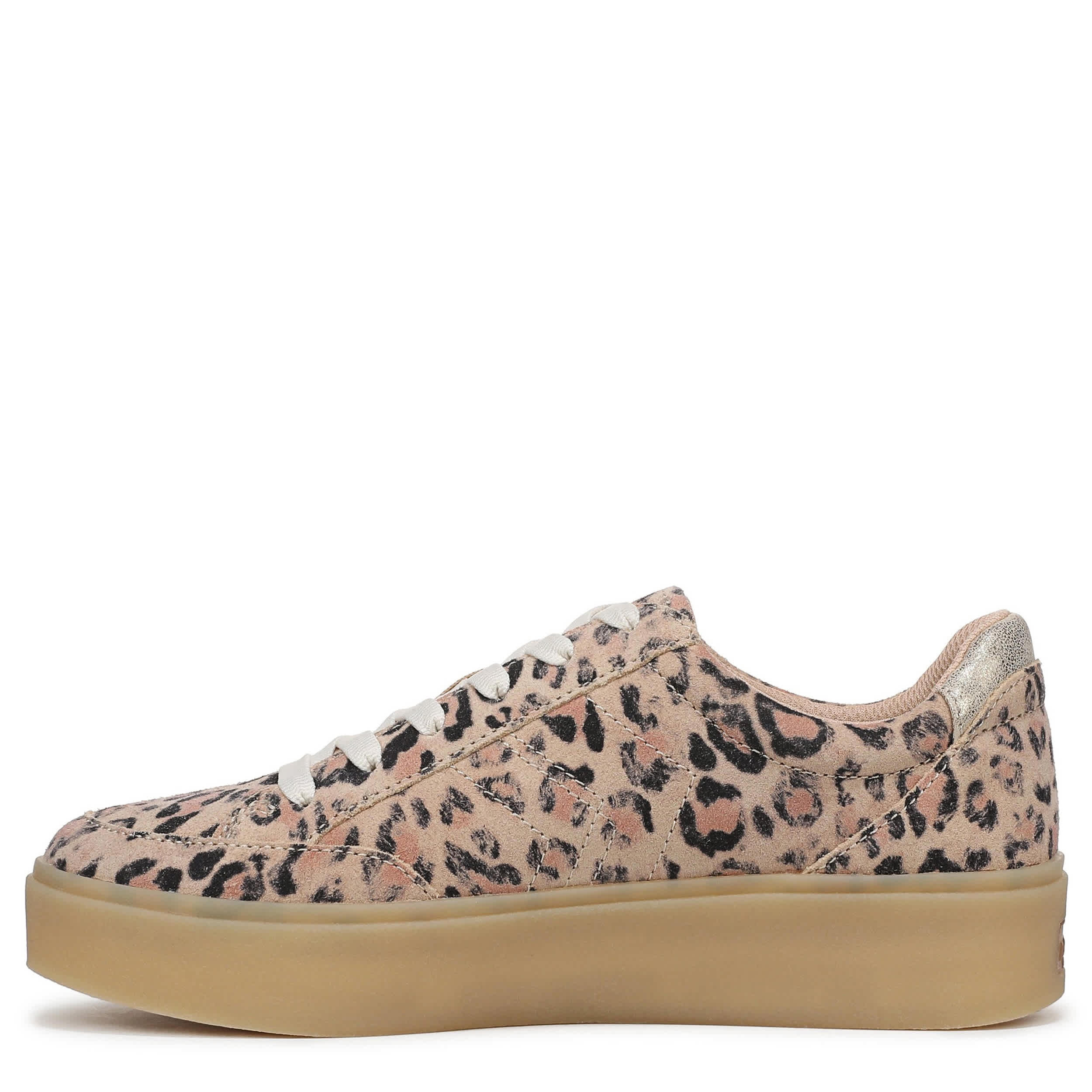 DR. SCHOLL'S-WOMENS MADISON LACE SNEAKER-SAND & LEOPARD