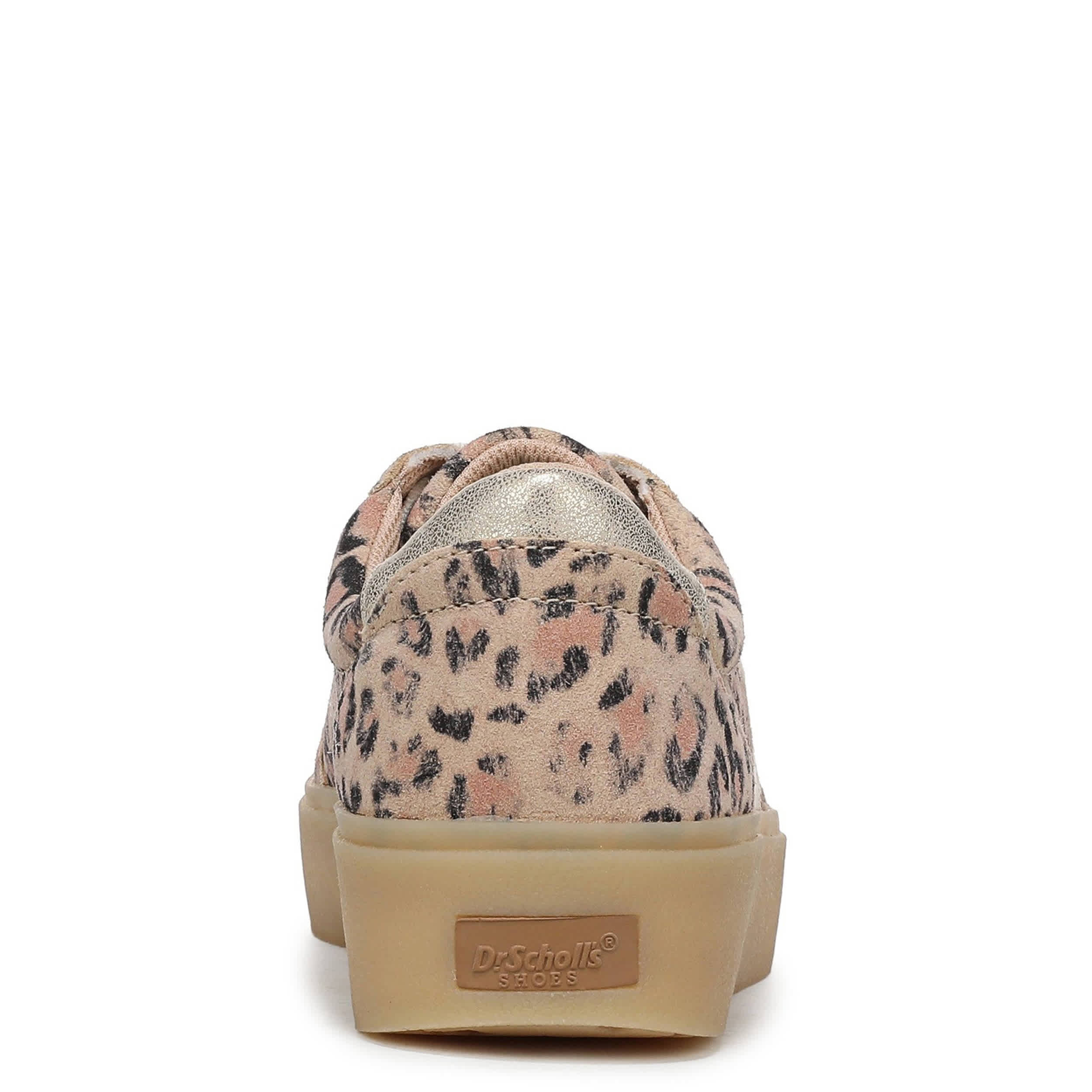 DR. SCHOLL'S-WOMENS MADISON LACE SNEAKER-SAND & LEOPARD