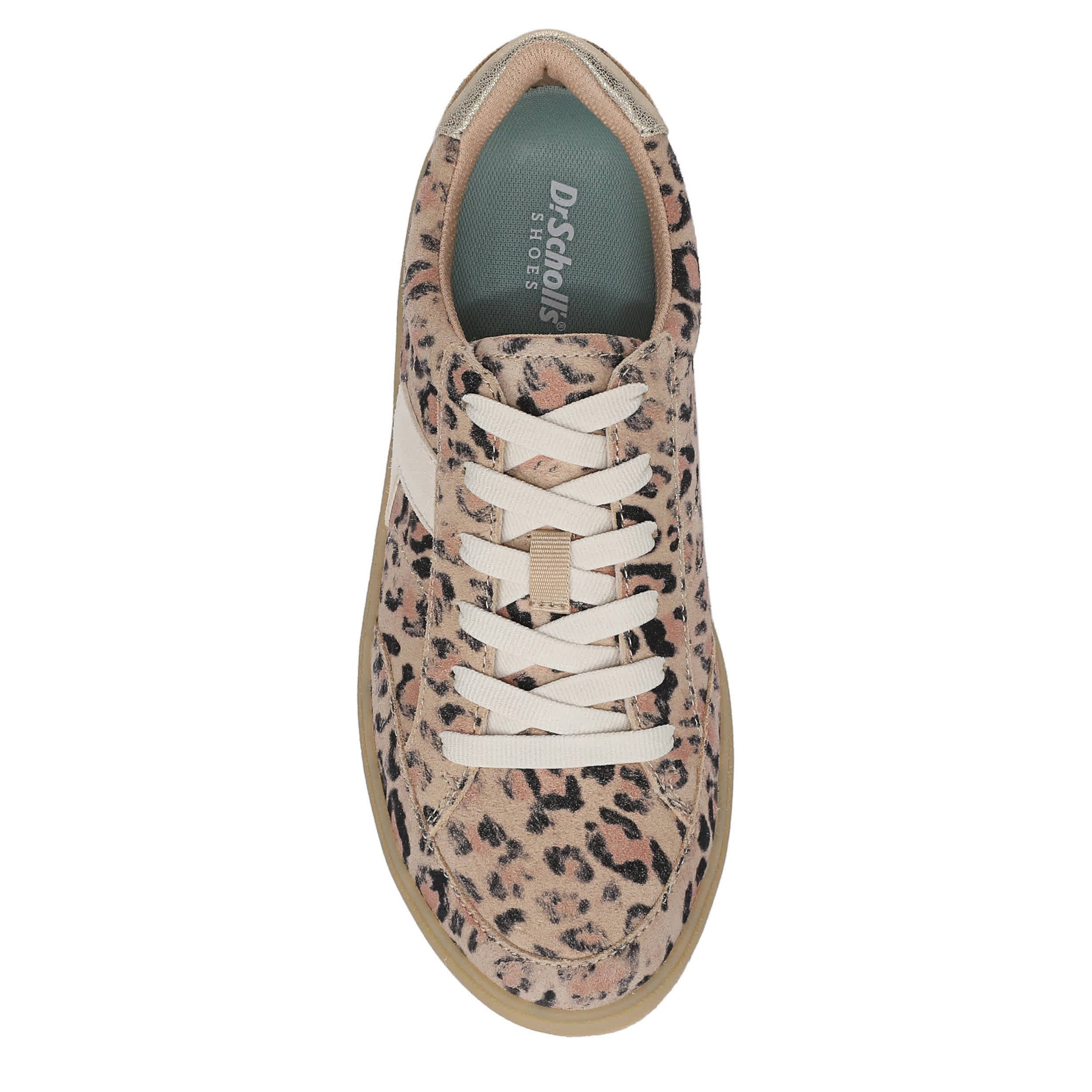 DR. SCHOLL'S-WOMENS MADISON LACE SNEAKER-SAND & LEOPARD