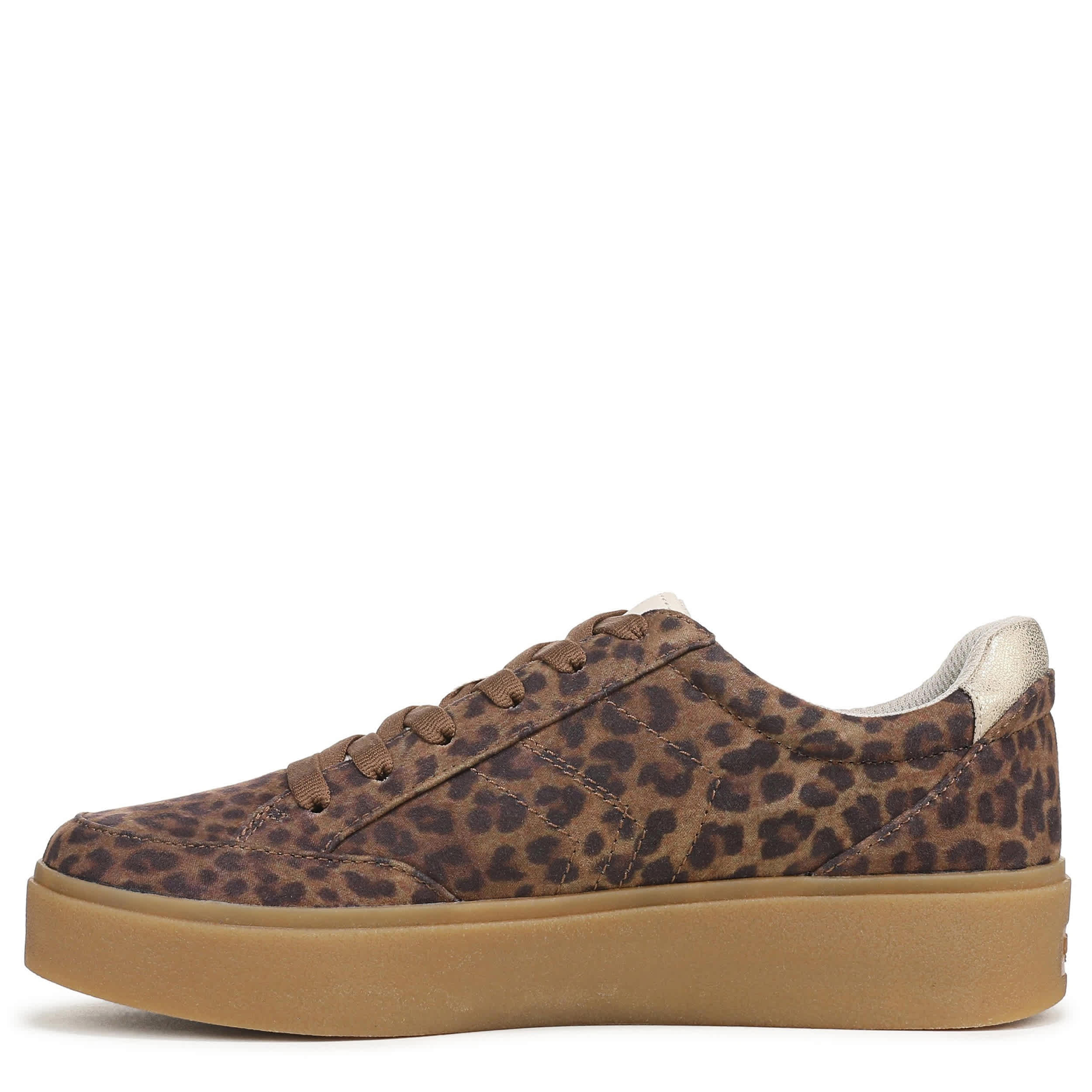 DR. SCHOLL'S-WOMENS MADISON LACE SNEAKER-BROWN & LEOPARD