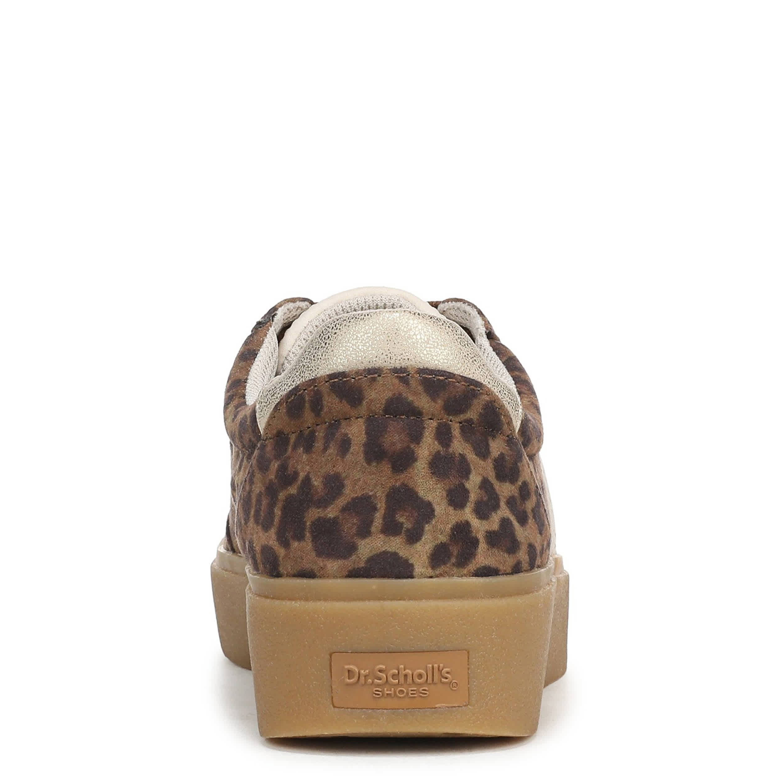 DR. SCHOLL'S-WOMENS MADISON LACE SNEAKER-BROWN & LEOPARD