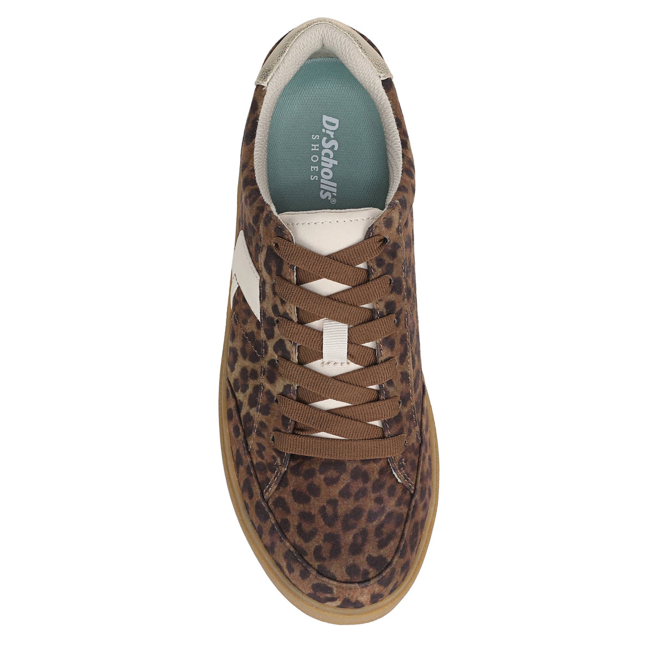 DR. SCHOLL'S-WOMENS MADISON LACE SNEAKER-BROWN & LEOPARD