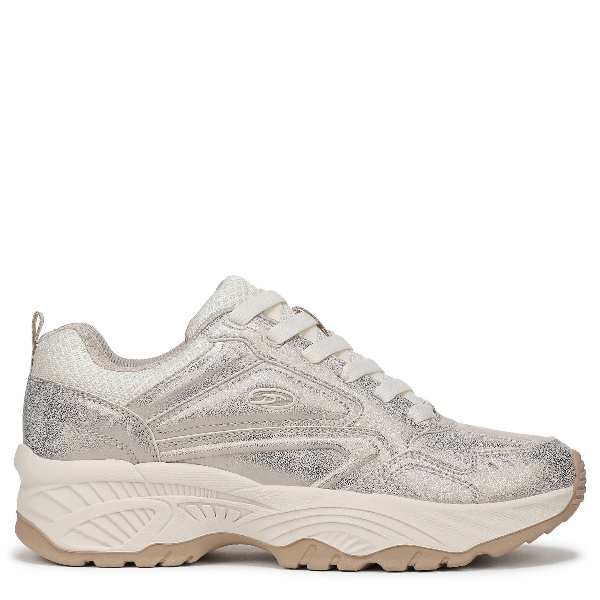 DR. SCHOLL'S-WOMENS SELENA LACE SNEAKER-GOLD & MULTICOLOR