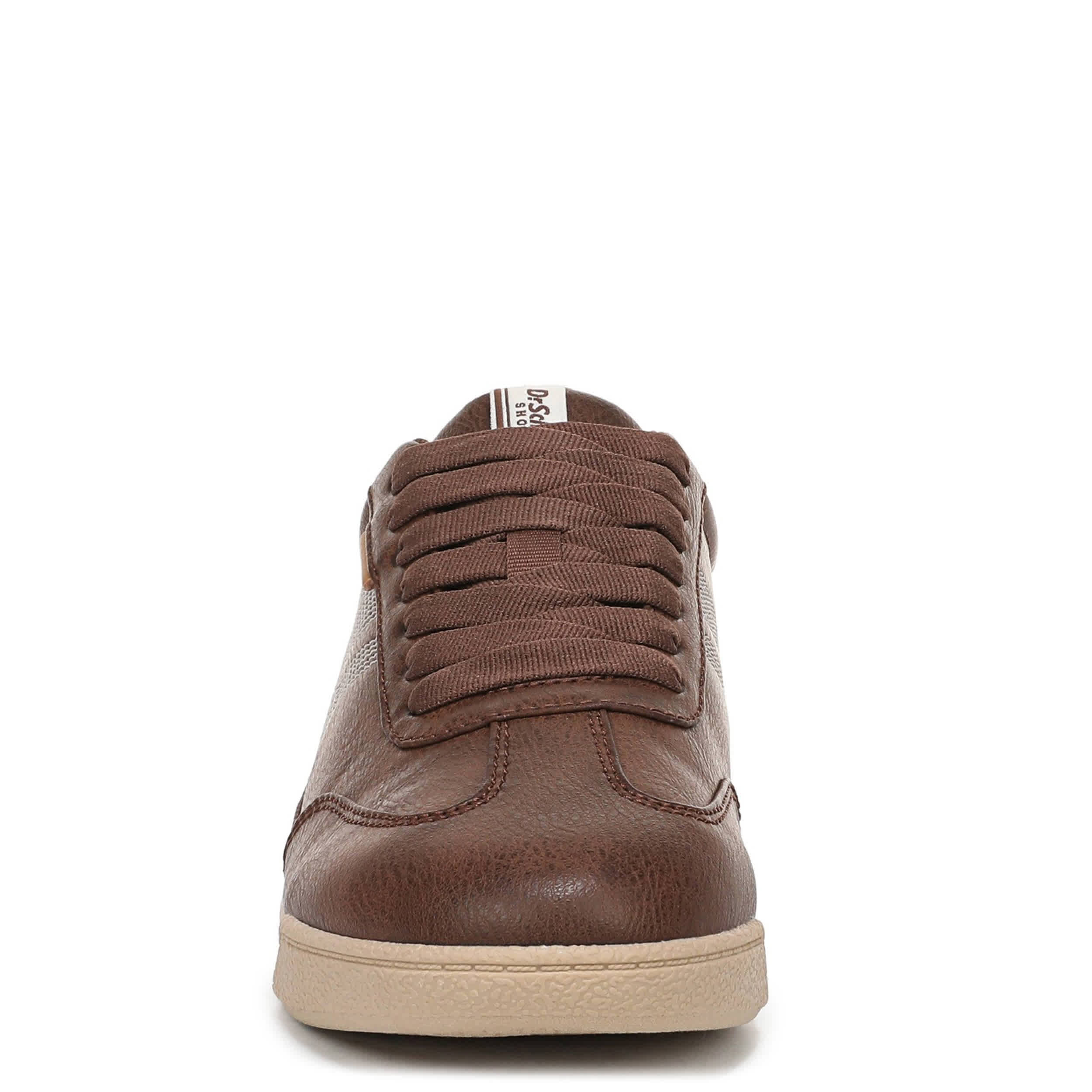 DR. SCHOLL'S-WOMENS THROWBACK RETRO SNEAKER-CHESTNUT & 