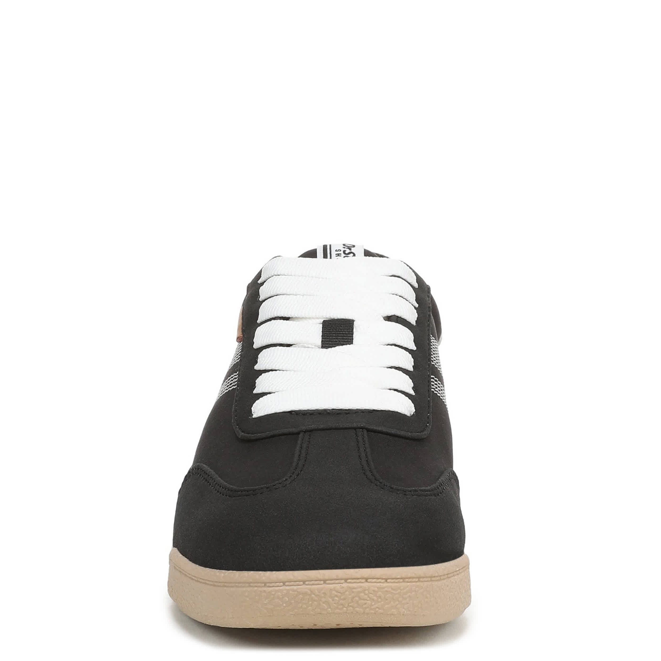 DR. SCHOLL'S-WOMENS THROWBACK RETRO SNEAKER-BLACK & 