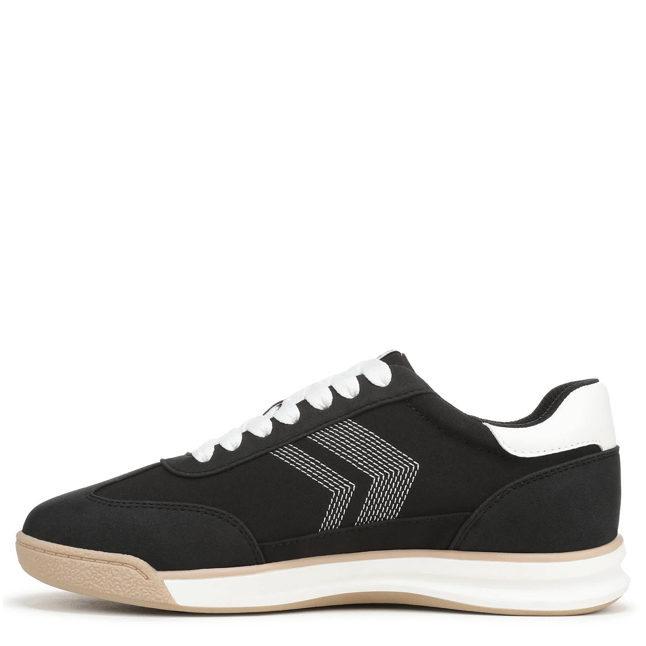 DR. SCHOLL'S-WOMENS THROWBACK RETRO SNEAKER-BLACK & 