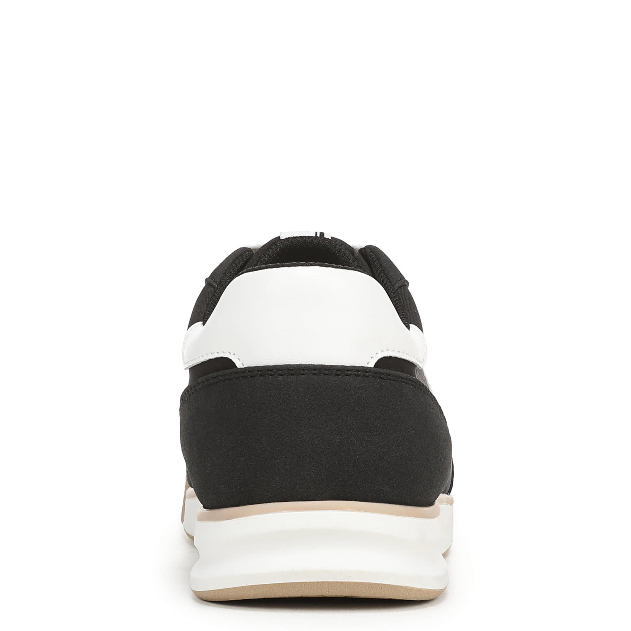 DR. SCHOLL'S-WOMENS THROWBACK RETRO SNEAKER-BLACK & 