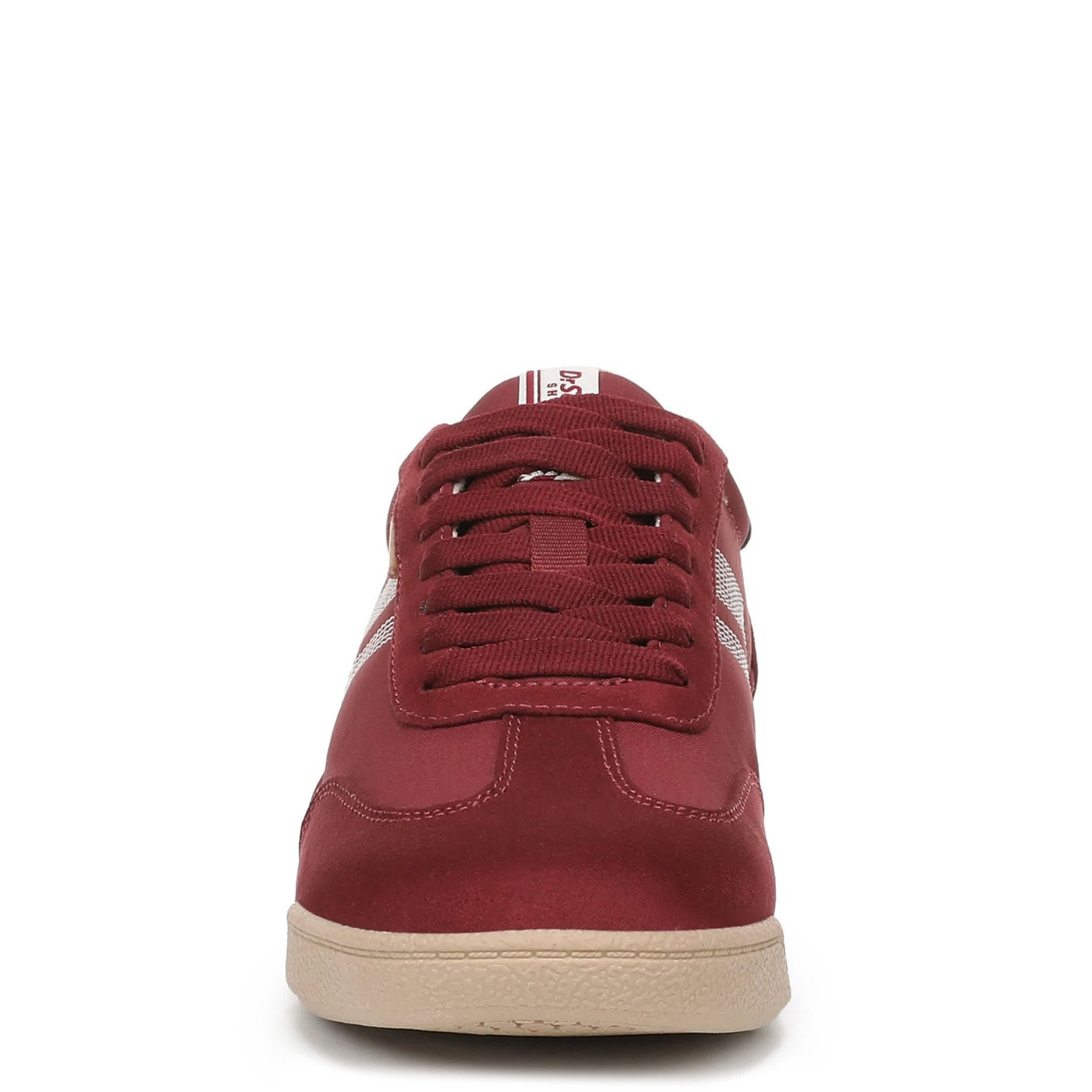 DR. SCHOLL'S-WOMENS THROWBACK RETRO SNEAKER-BURGUNDY & 