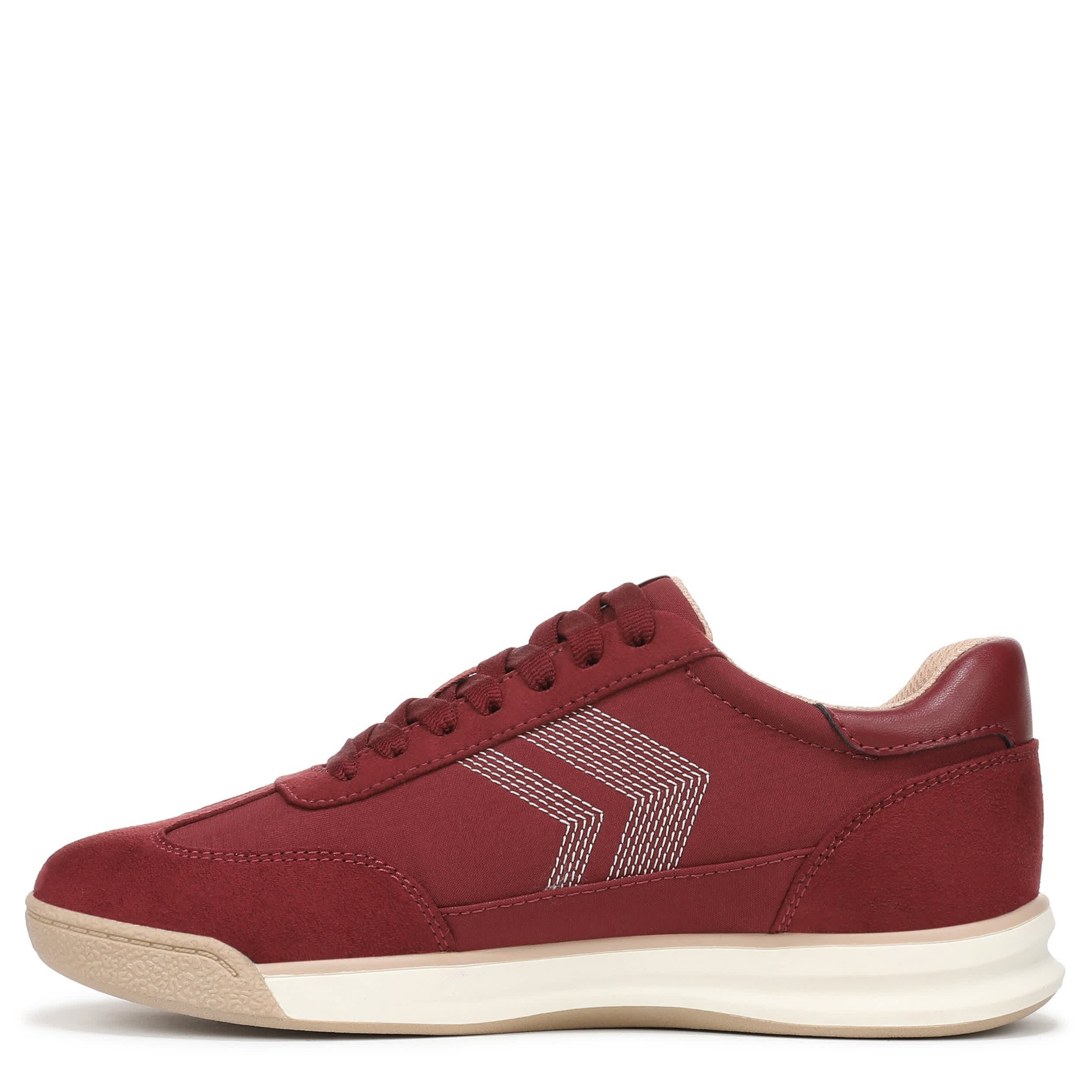 DR. SCHOLL'S-WOMENS THROWBACK RETRO SNEAKER-BURGUNDY & 
