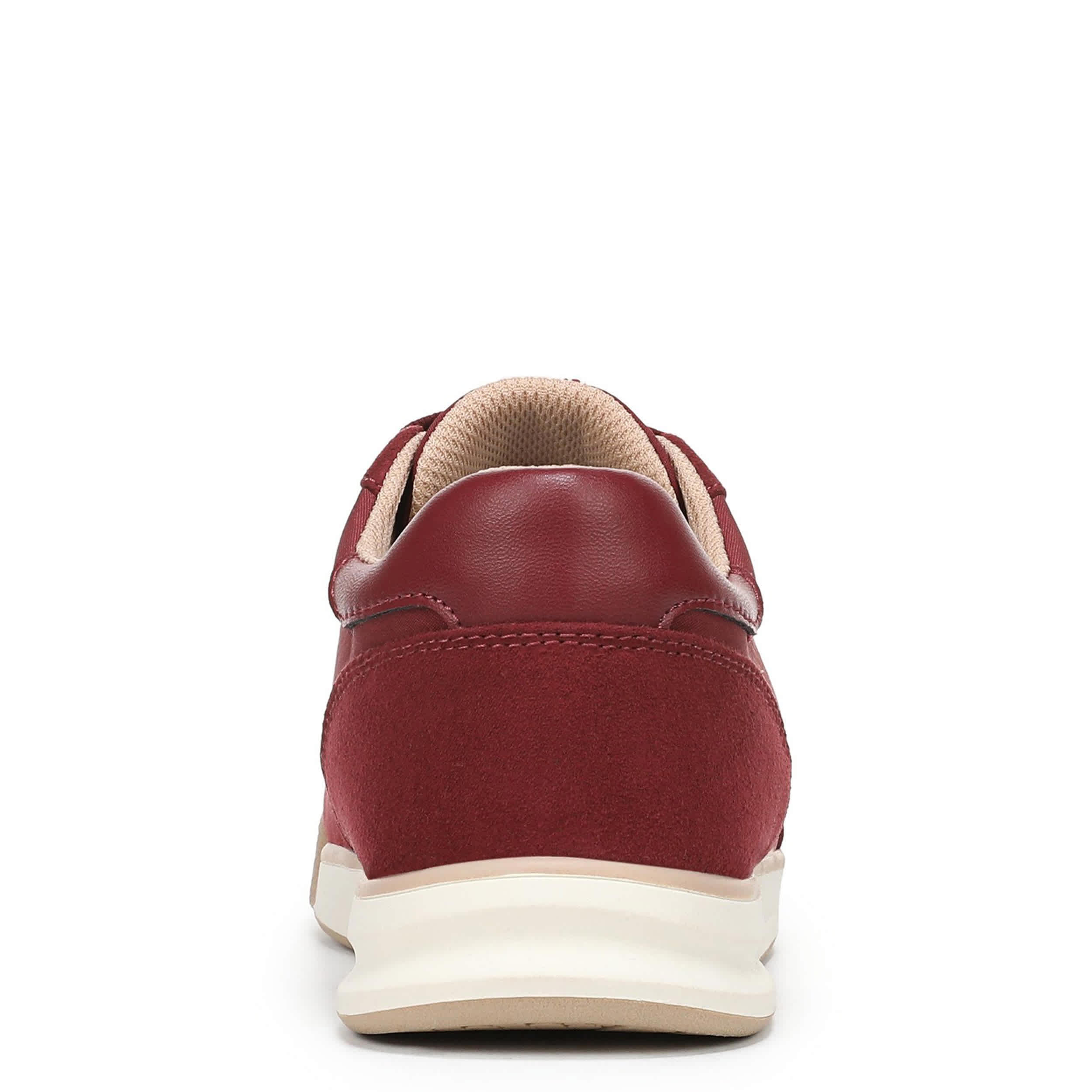 DR. SCHOLL'S-WOMENS THROWBACK RETRO SNEAKER-BURGUNDY & 