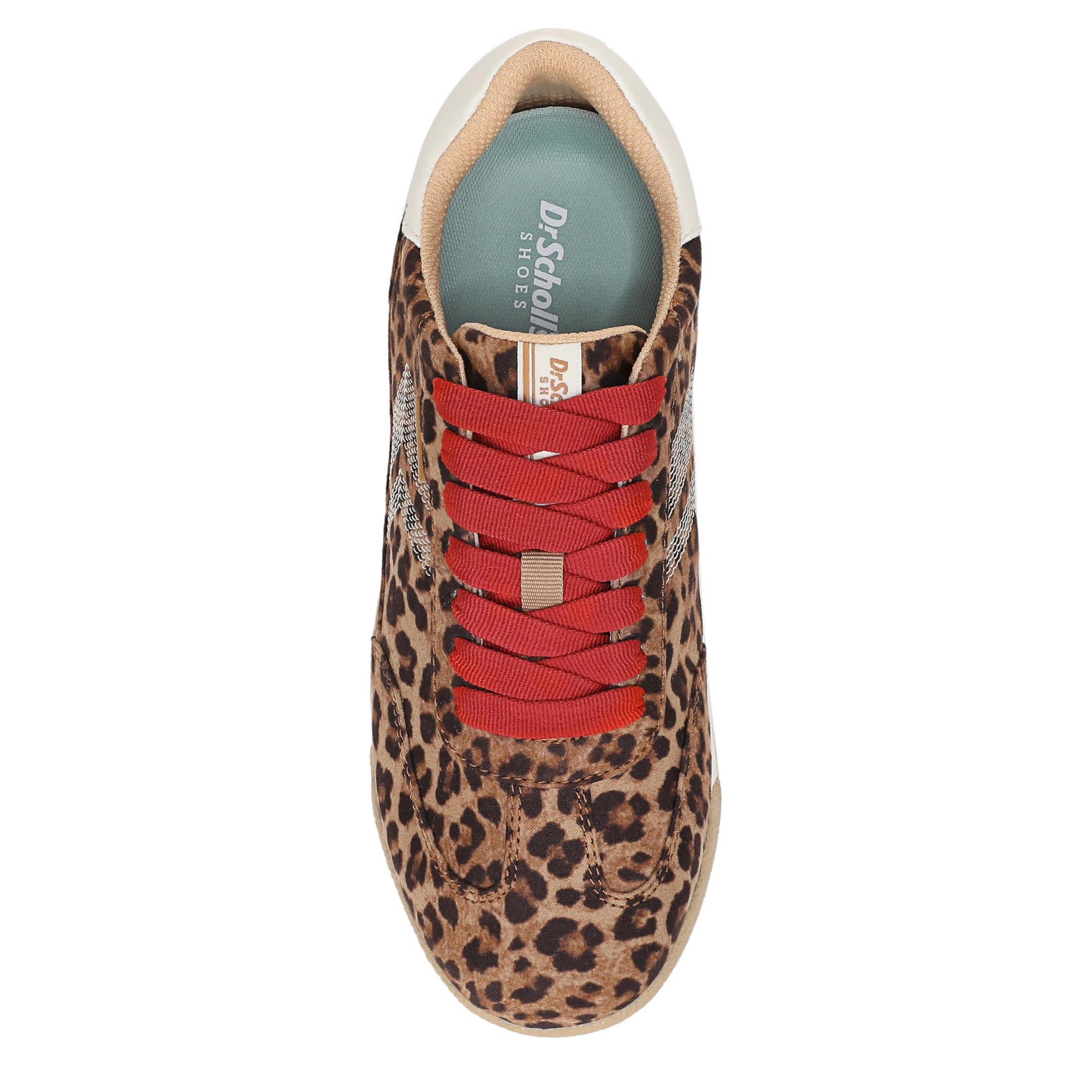 DR. SCHOLL'S-WOMENS THROWBACK RETRO SNEAKER-BROWN & LEOPARD