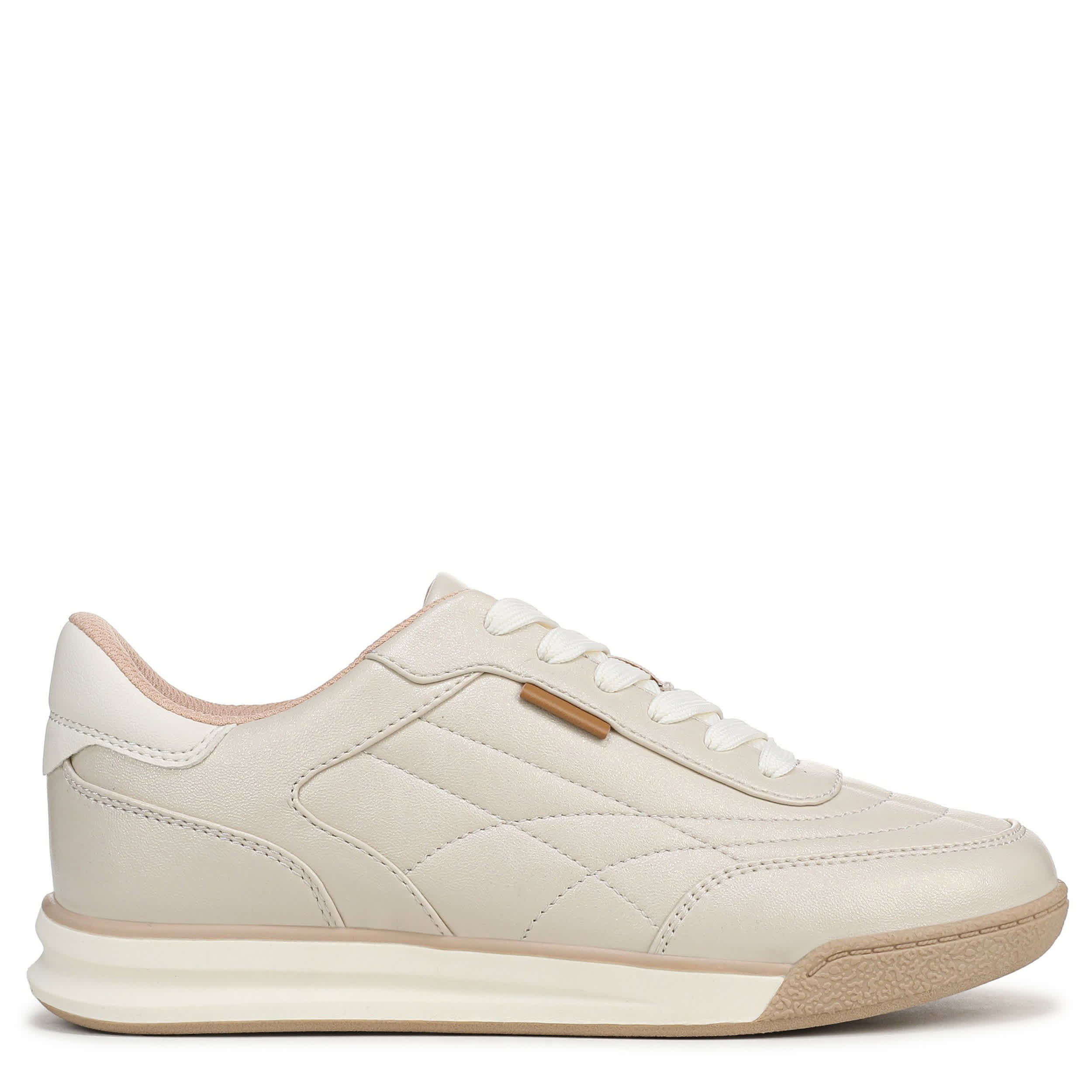 DR. SCHOLL'S-WOMENS THROWBACK LACE SNEAKER-CHAMPAGNE & 