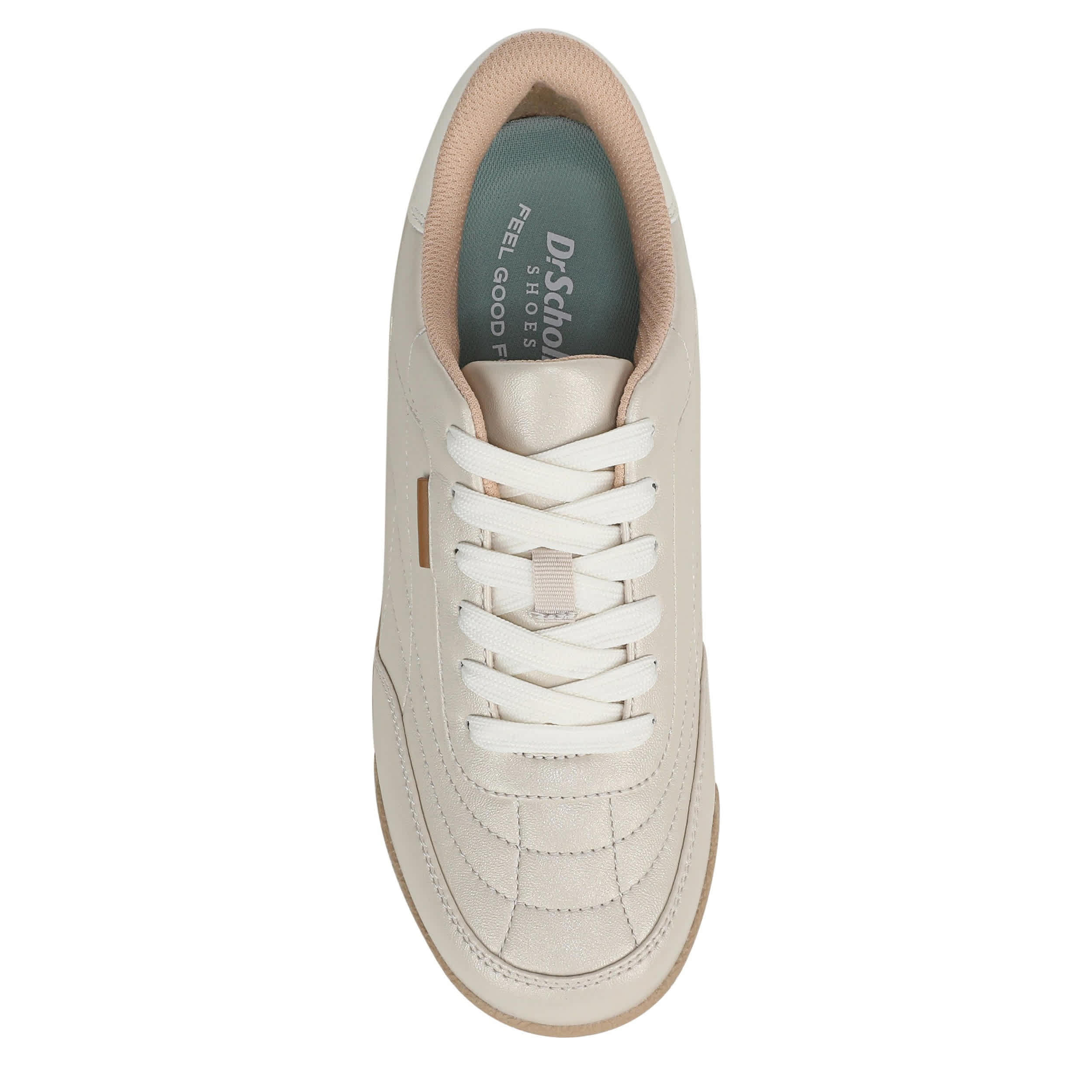 DR. SCHOLL'S-WOMENS THROWBACK LACE SNEAKER-CHAMPAGNE & 