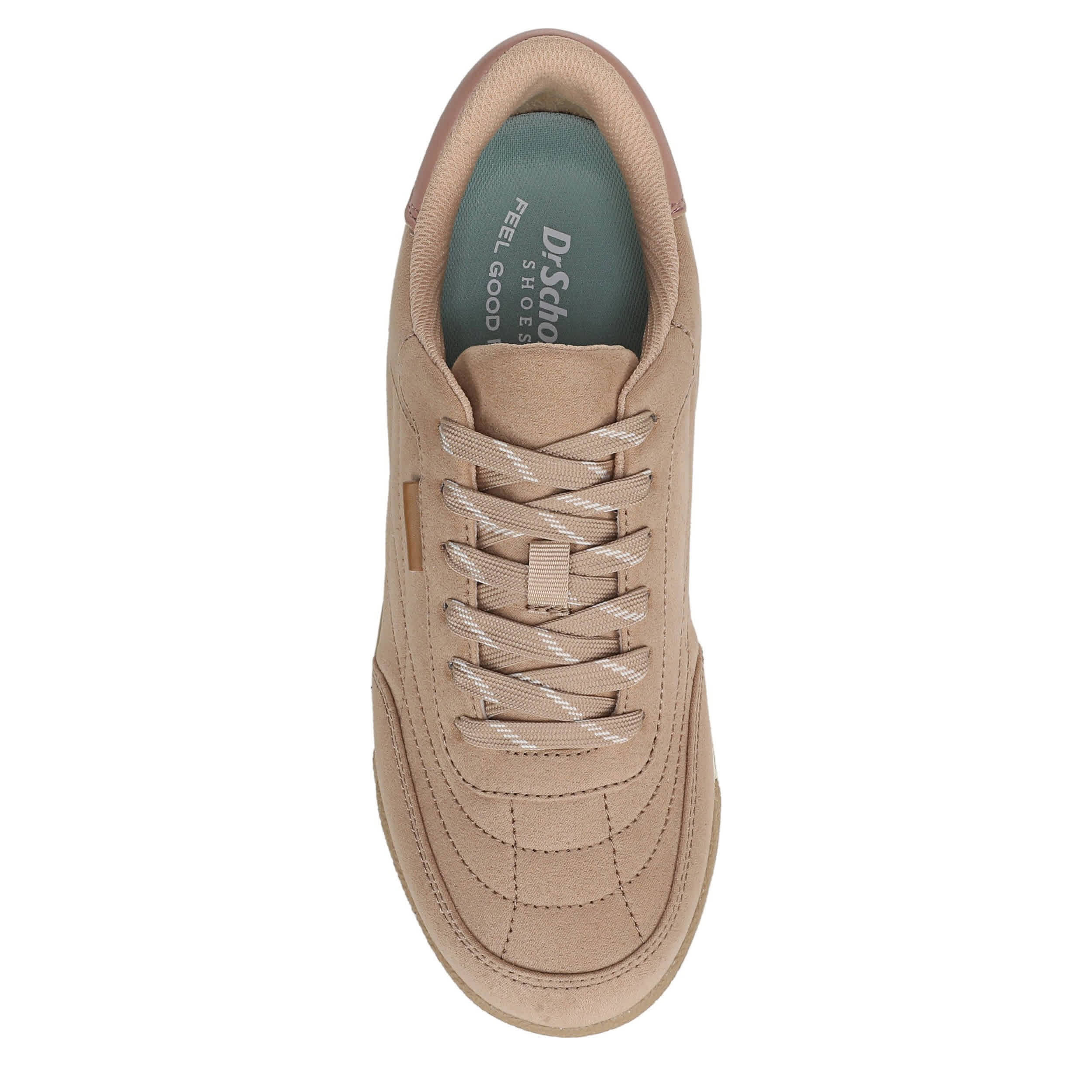 DR. SCHOLL'S-WOMENS THROWBACK LACE SNEAKER-SAND & 