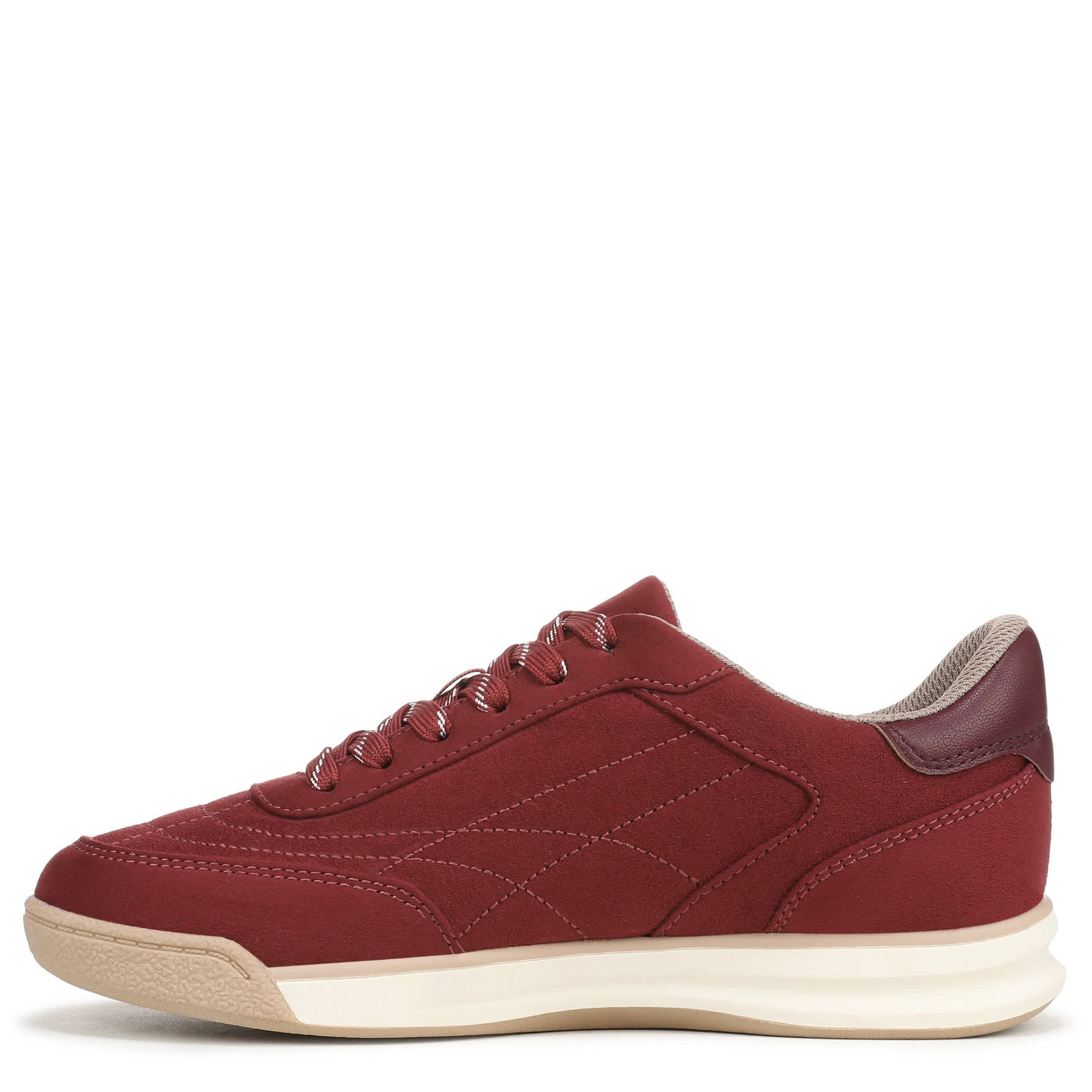 DR. SCHOLL'S-WOMENS THROWBACK LACE SNEAKER-BURGUNDY & 