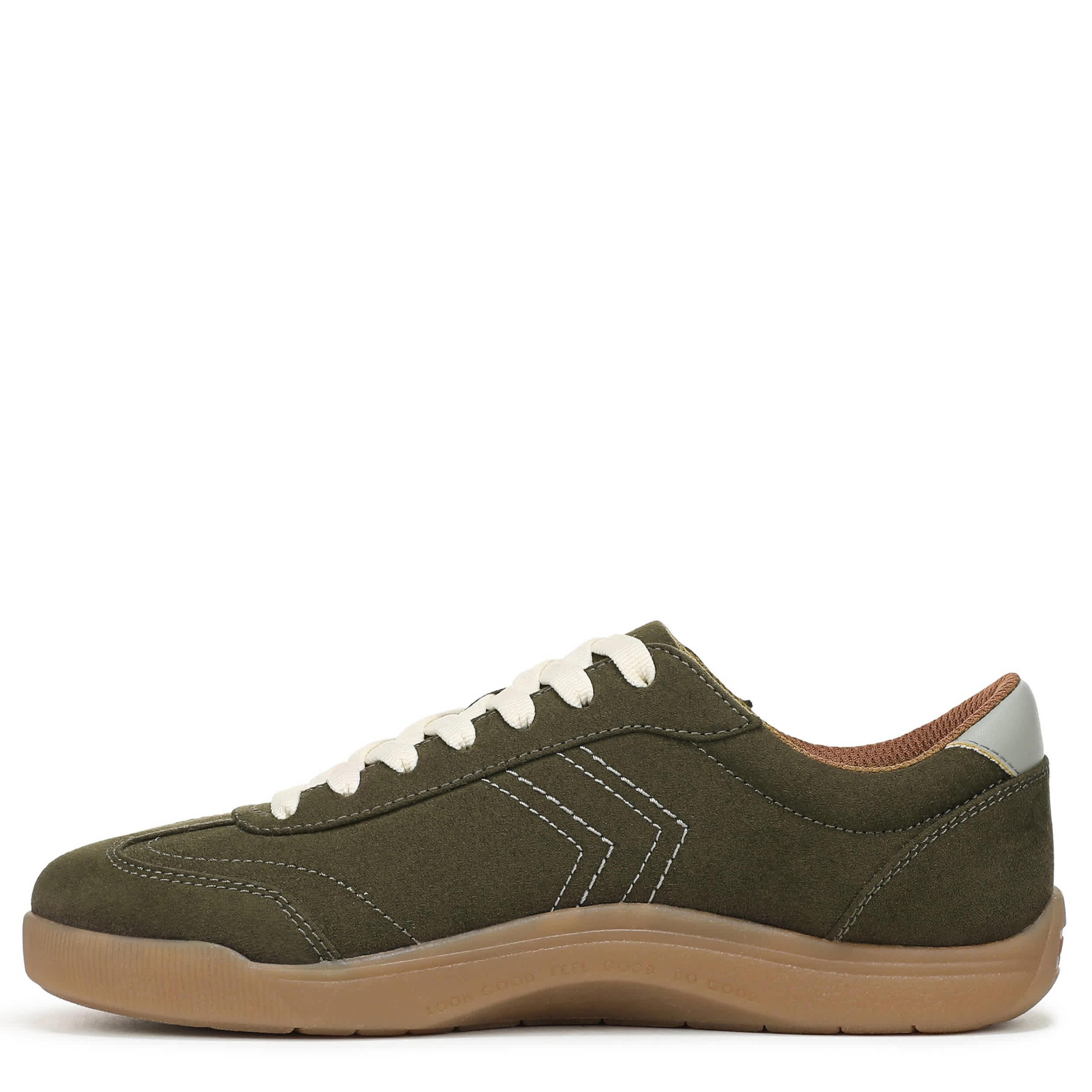DR. SCHOLL'S-WOMENS BE TRUE SNEAKER-OLIVE & DARK GREEN