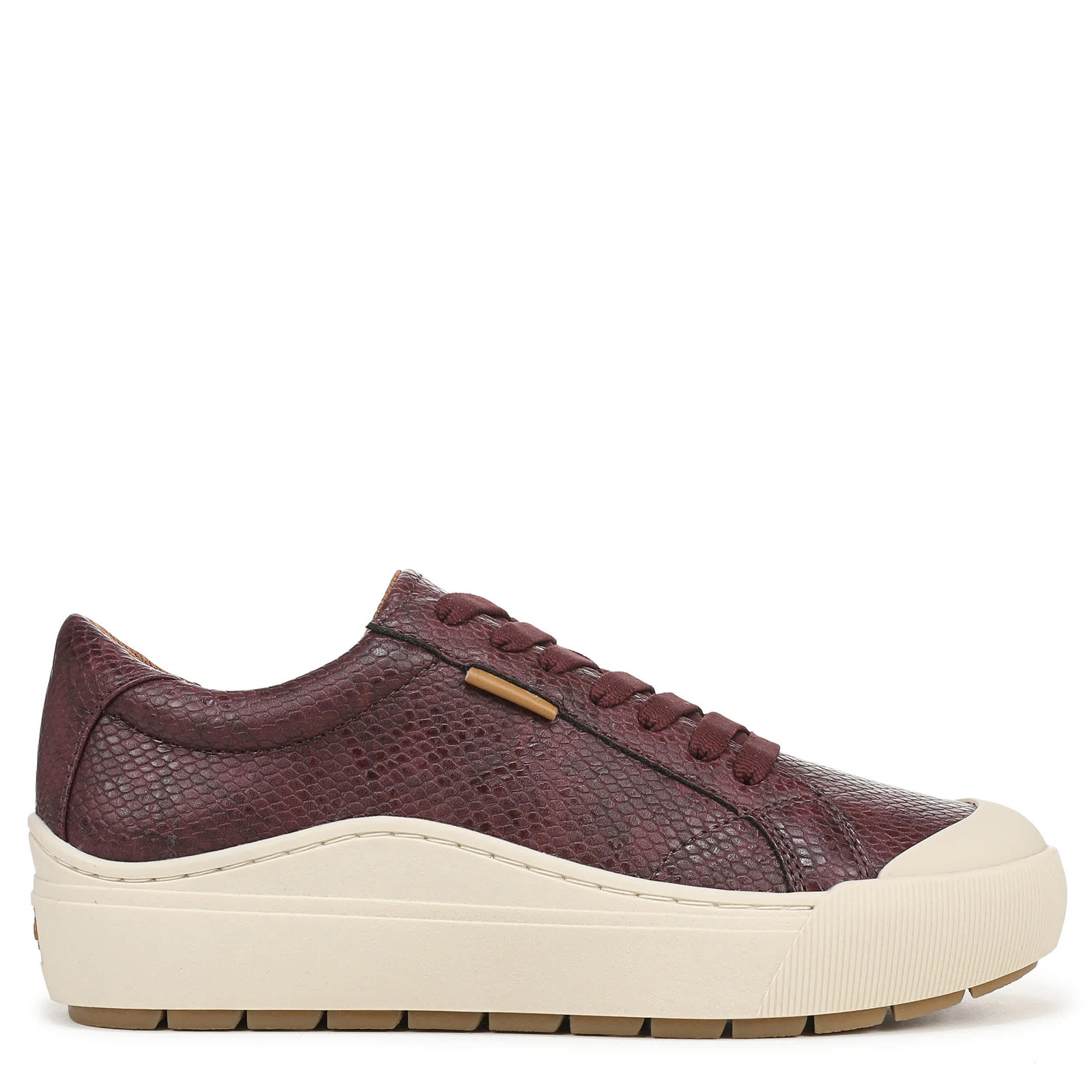 DR. SCHOLL'S-WOMENS TIME OFF SNEAKER-BURGUNDY & BURGUNDY