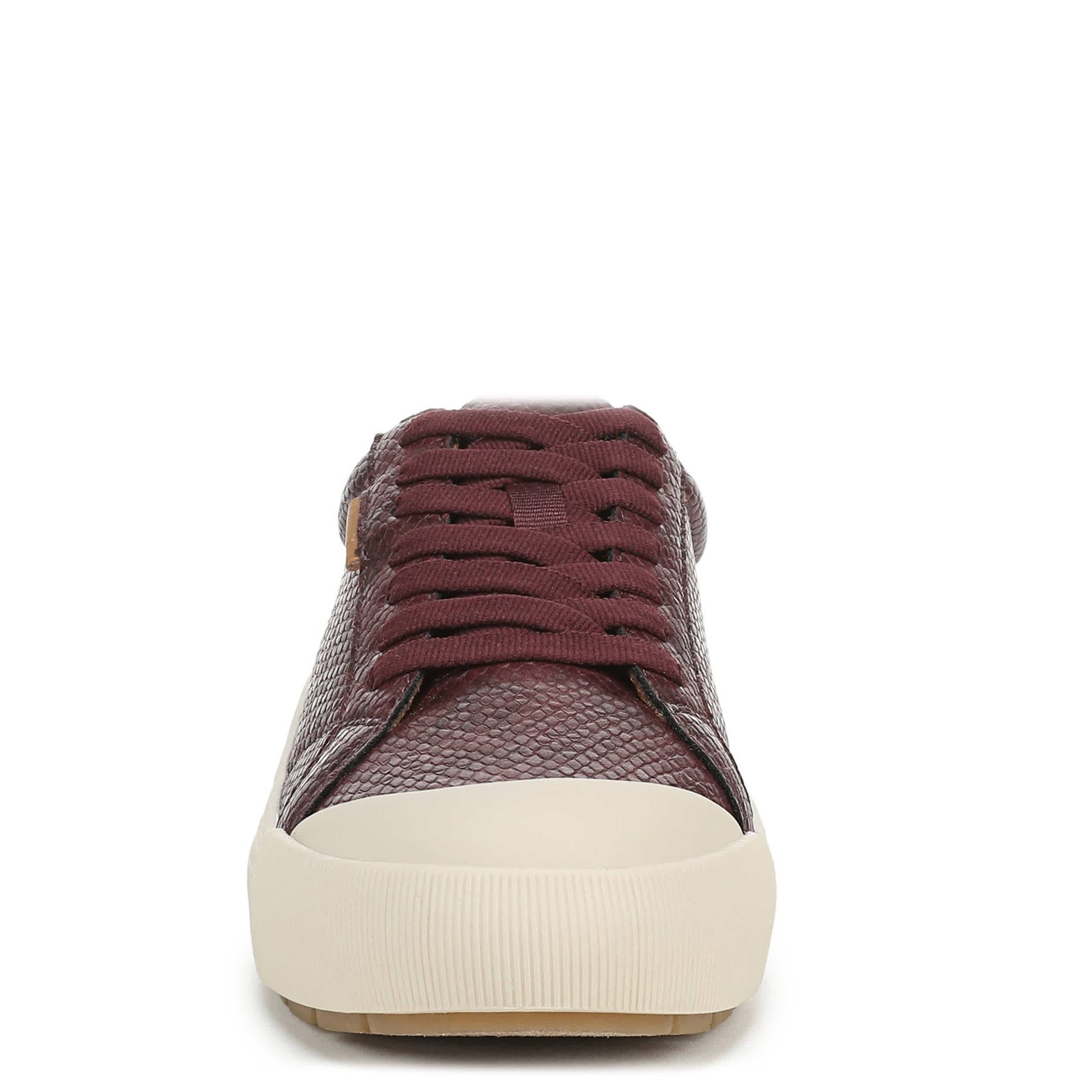 DR. SCHOLL'S-WOMENS TIME OFF SNEAKER-BURGUNDY & BURGUNDY
