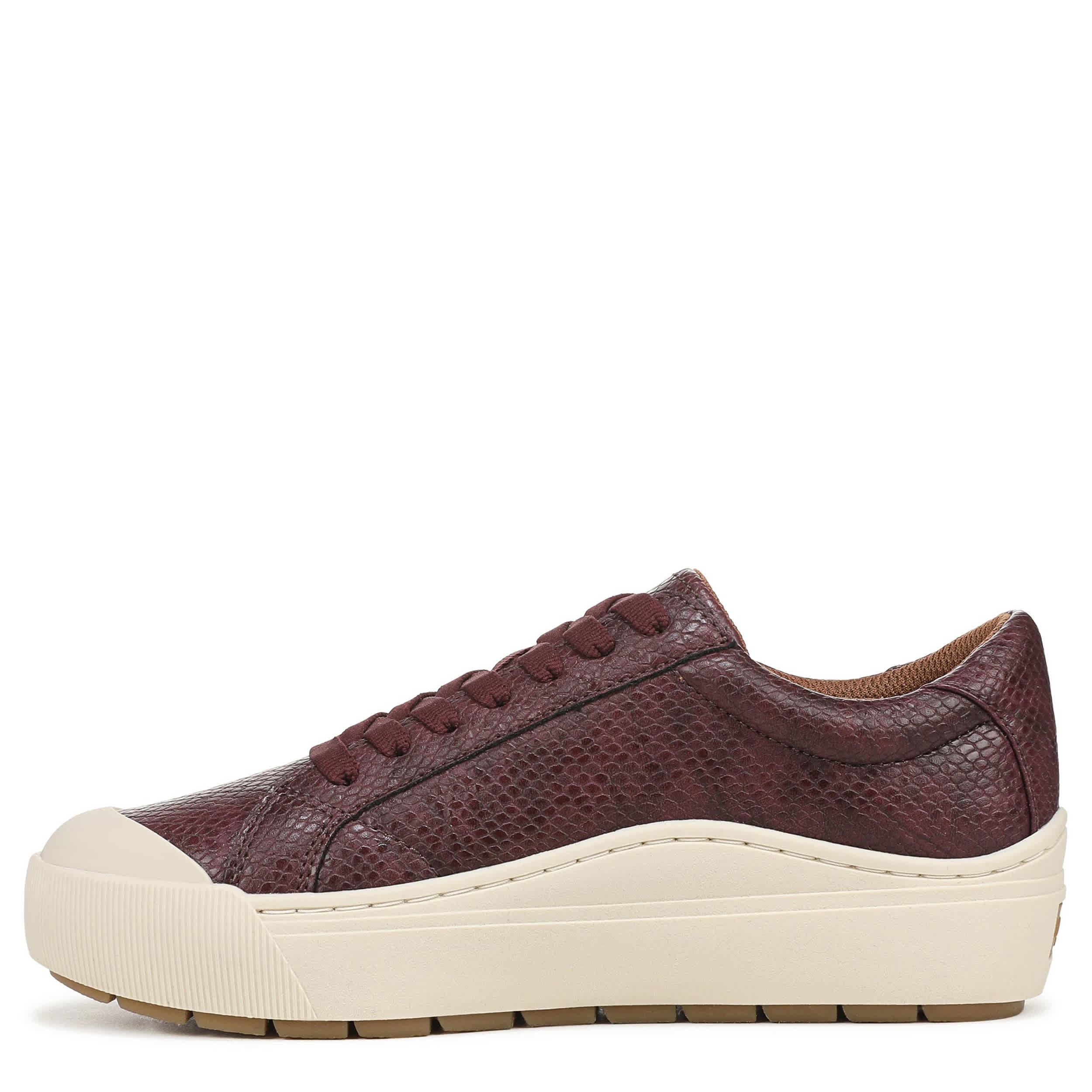 DR. SCHOLL'S-WOMENS TIME OFF SNEAKER-BURGUNDY & BURGUNDY