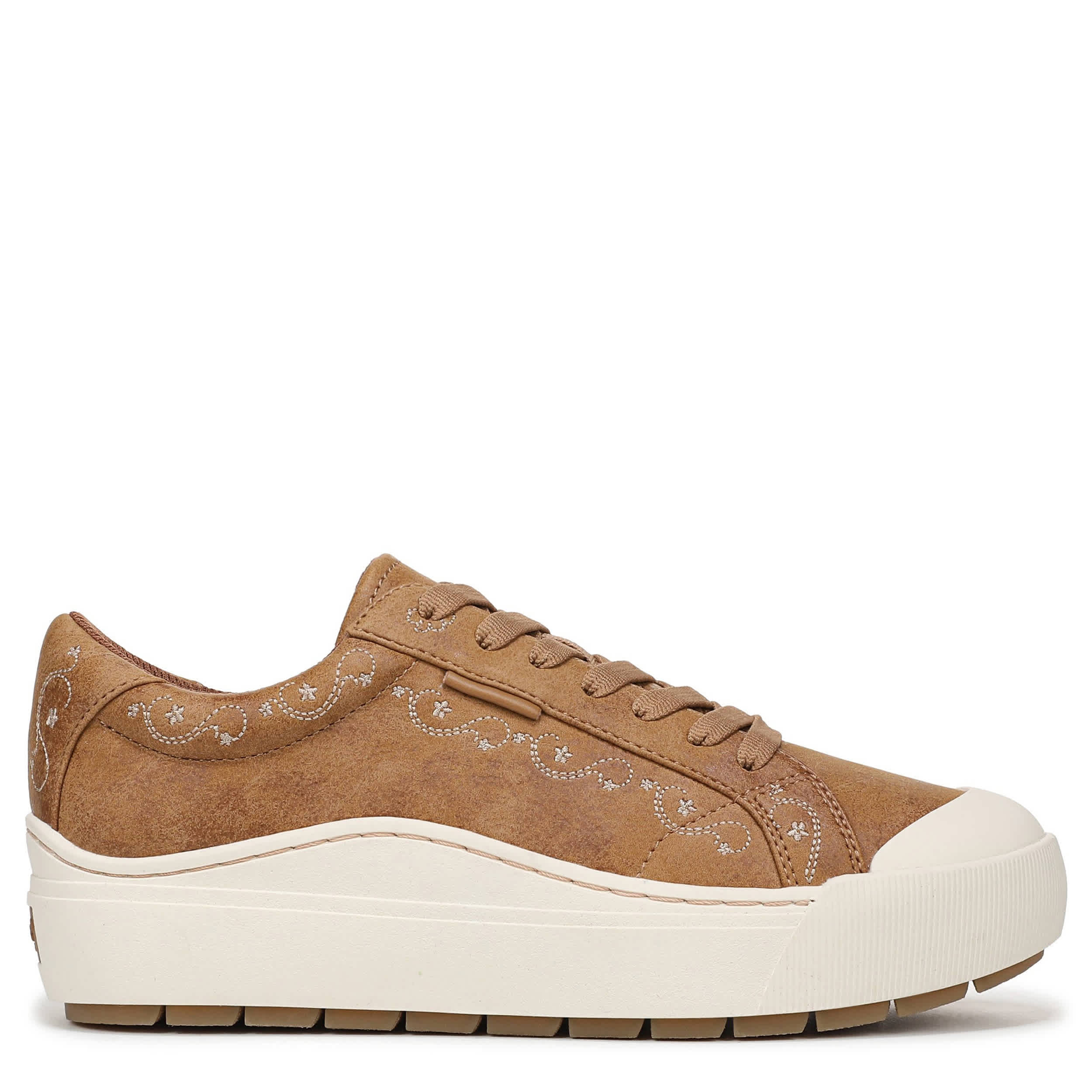 DR. SCHOLL'S-WOMENS TIME OFF SNEAKER-DARK TAN & 