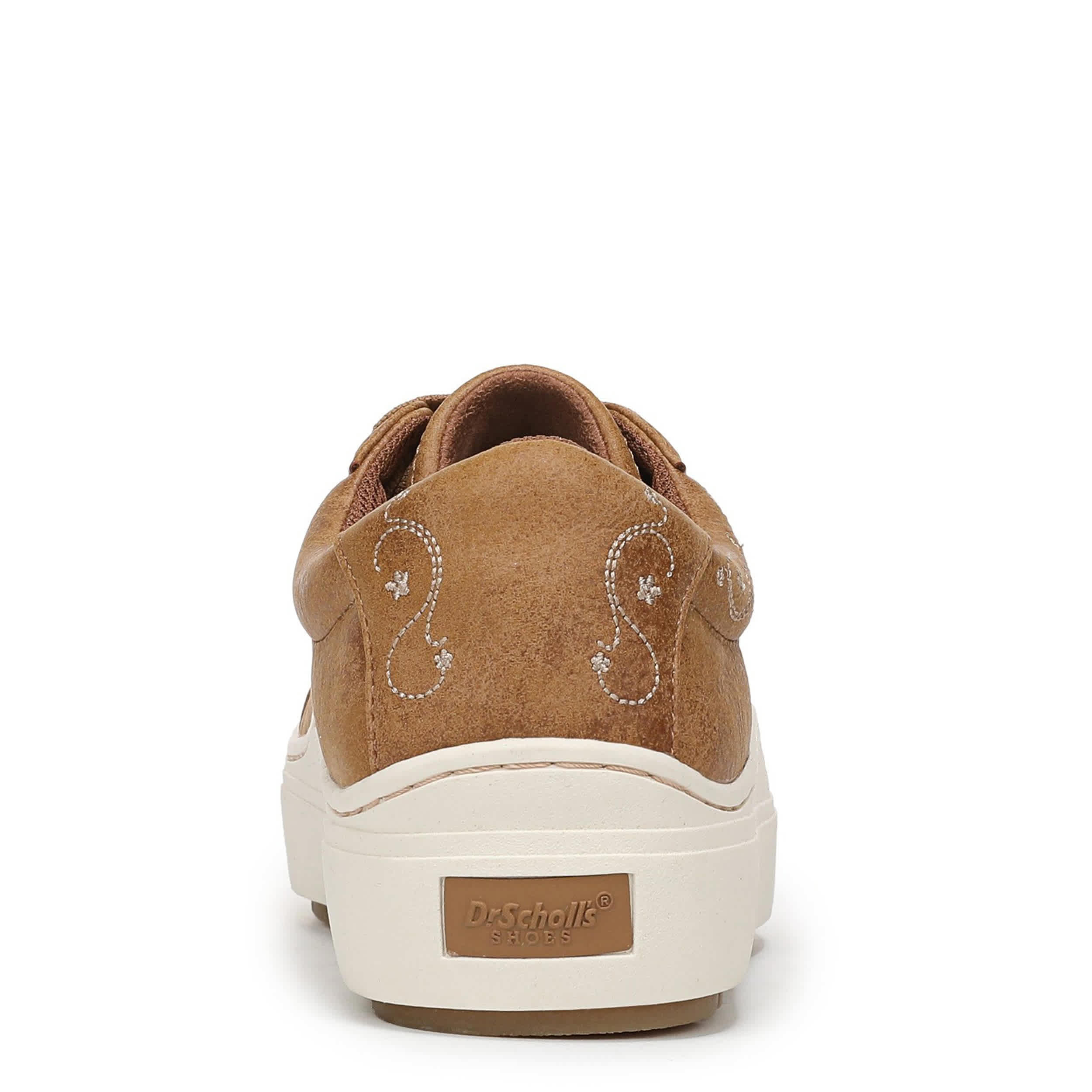 DR. SCHOLL'S-WOMENS TIME OFF SNEAKER-DARK TAN & 
