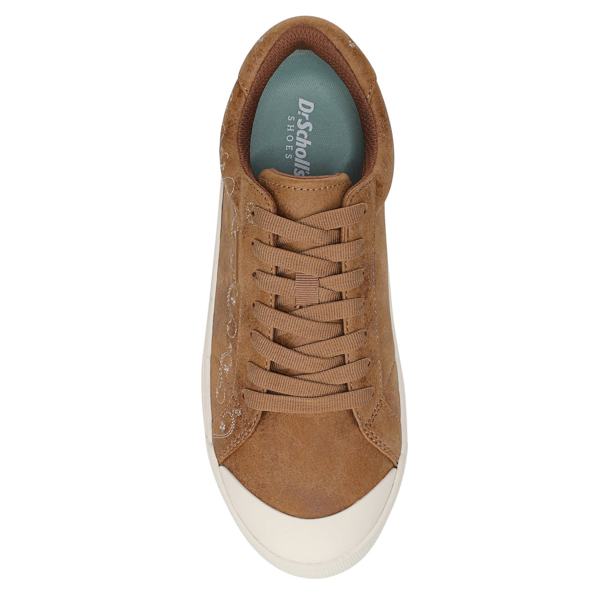 DR. SCHOLL'S-WOMENS TIME OFF SNEAKER-DARK TAN & 