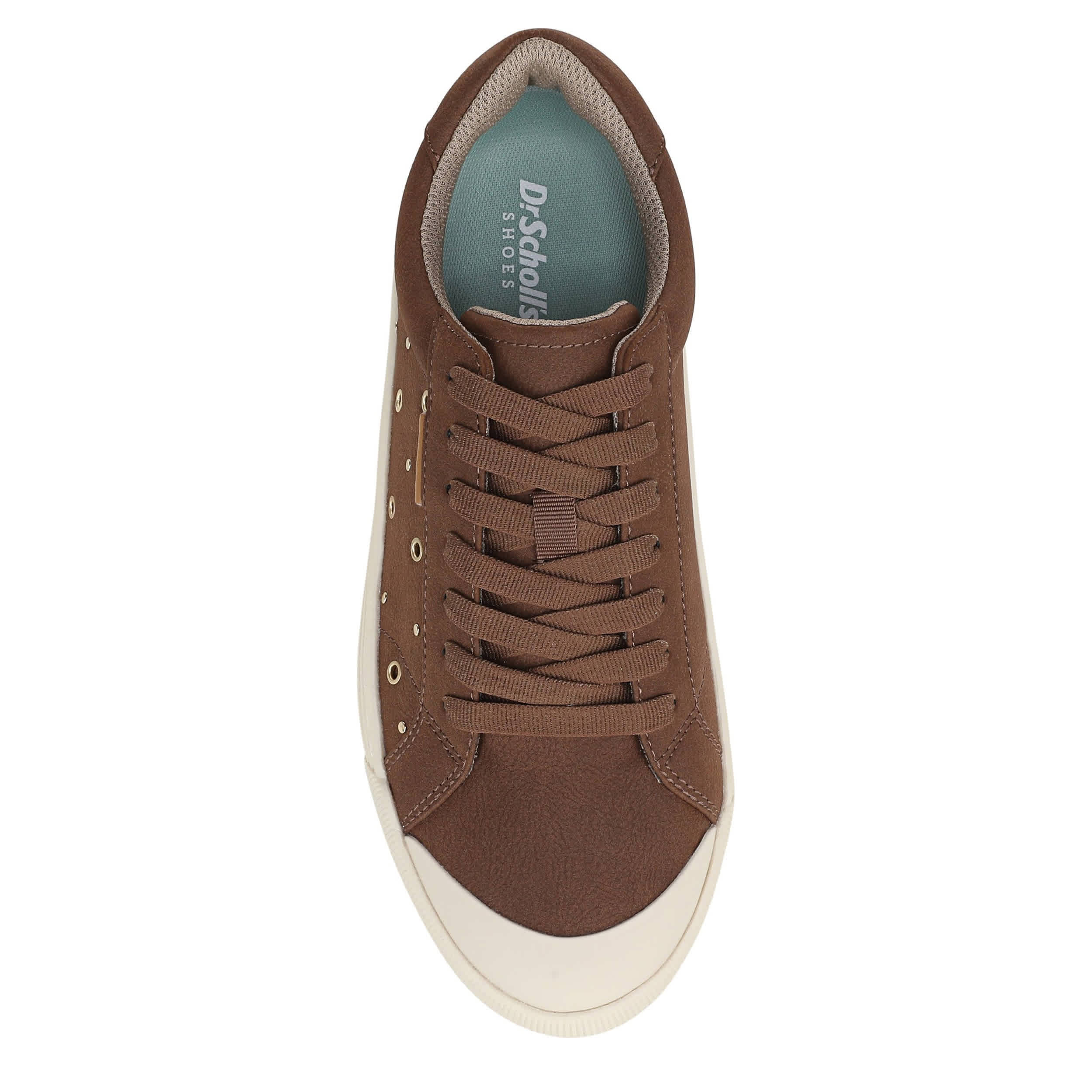 DR. SCHOLL'S-WOMENS TIME OFF STUD SNEAKER-CHESTNUT & 