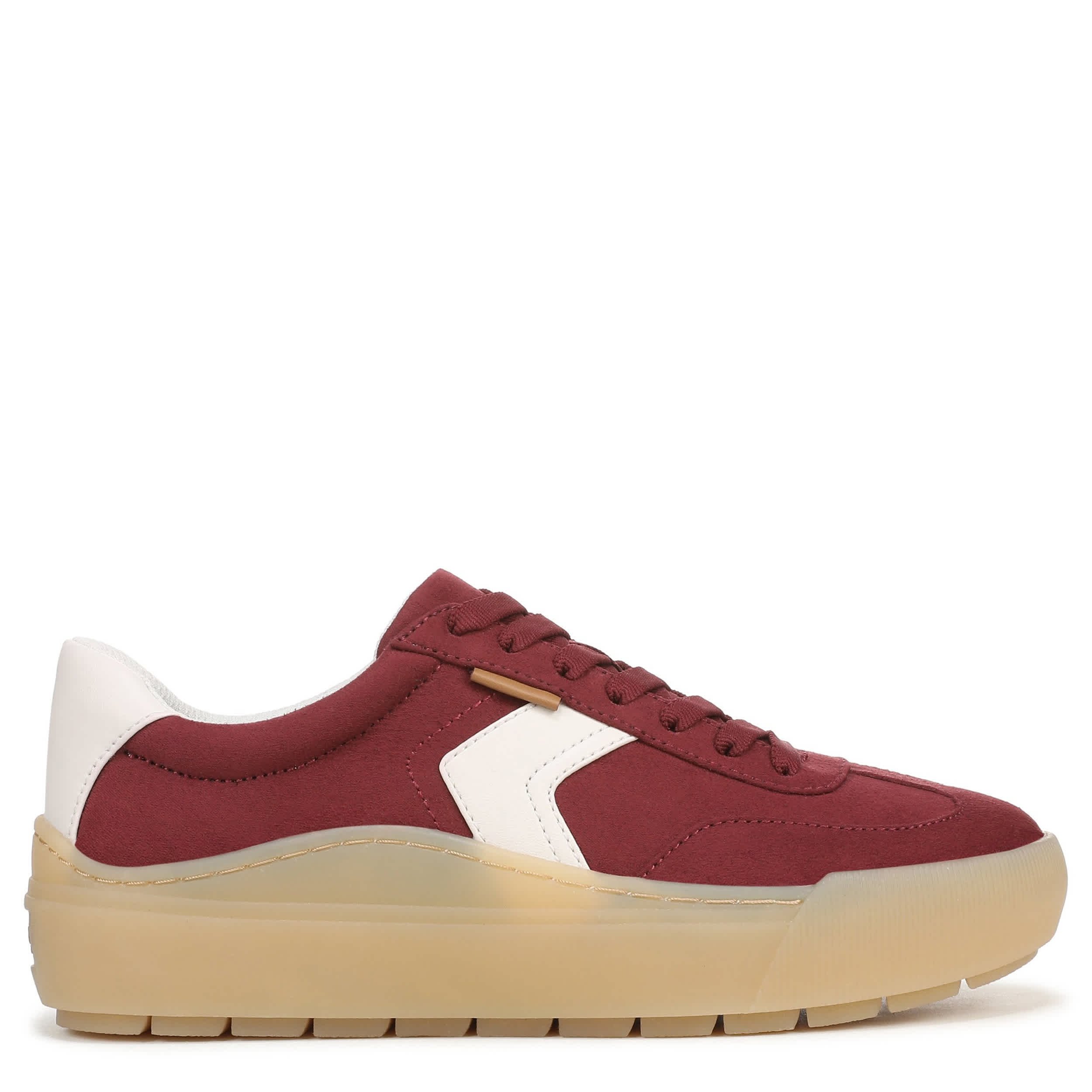 DR. SCHOLL'S-WOMENS TIME OFF WIN SNEAKER-DARK RED & 