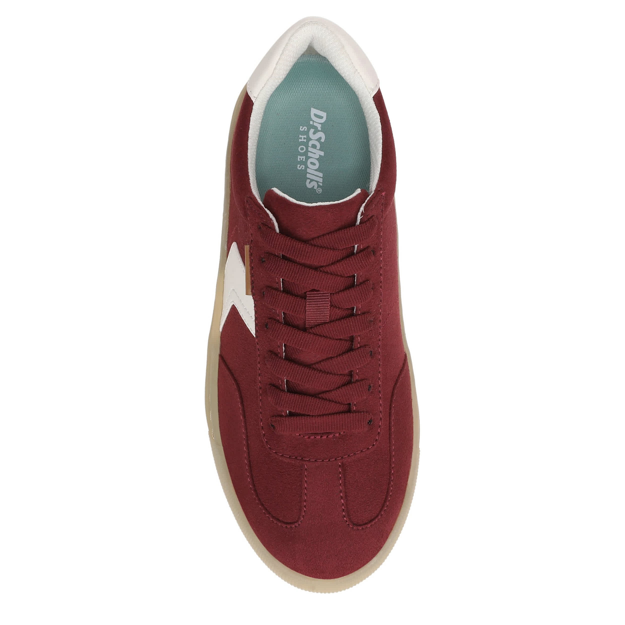 DR. SCHOLL'S-WOMENS TIME OFF WIN SNEAKER-DARK RED & 