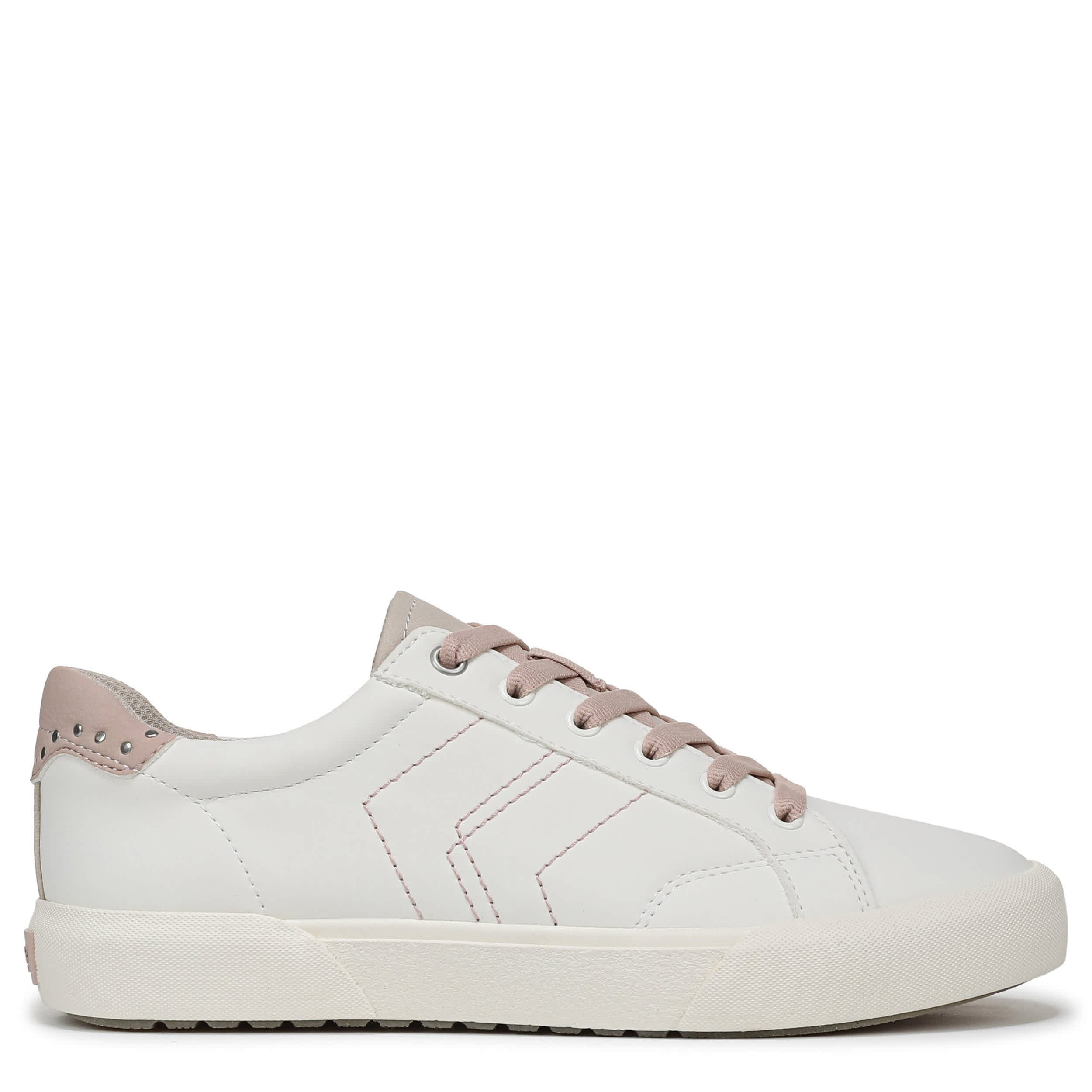DR. SCHOLL'S-WOMENS ONLINE SNEAKER-WHITE & ROSE GOLD