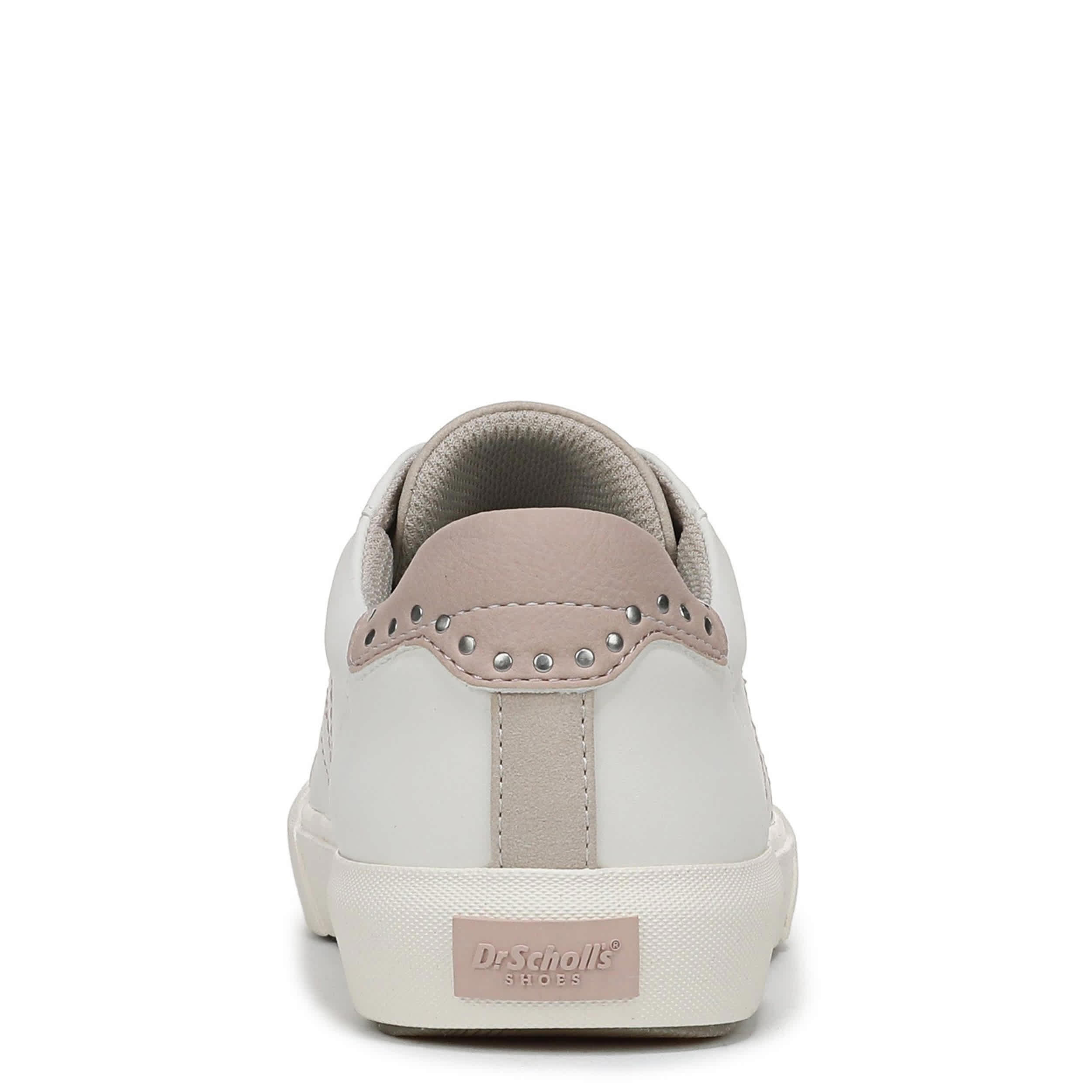 DR. SCHOLL'S-WOMENS ONLINE SNEAKER-WHITE & ROSE GOLD