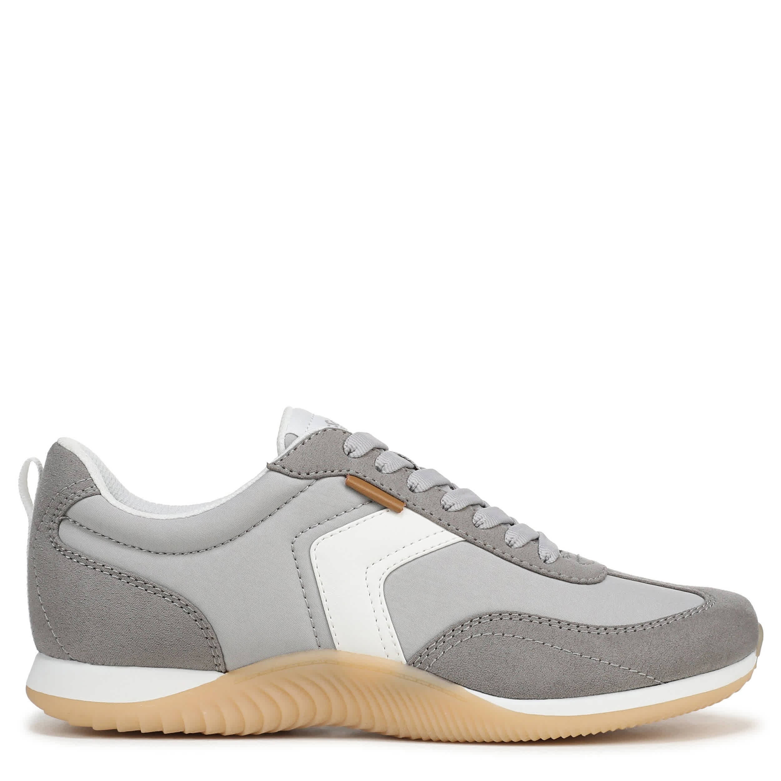 DR. SCHOLL'S-WOMENS GOOD OL DAYS SNEAKER-PALE GREY & GREY