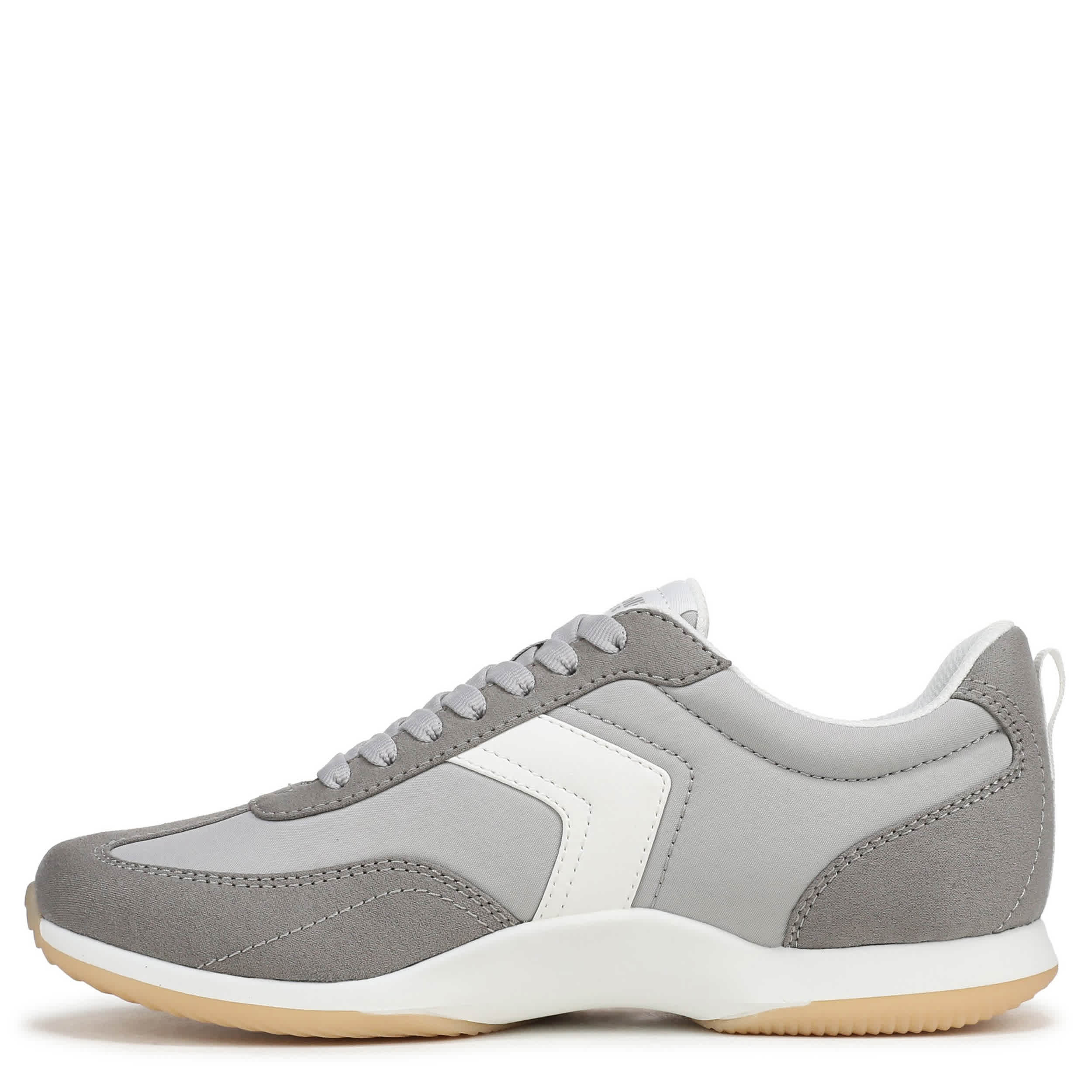 DR. SCHOLL'S-WOMENS GOOD OL DAYS SNEAKER-PALE GREY & GREY