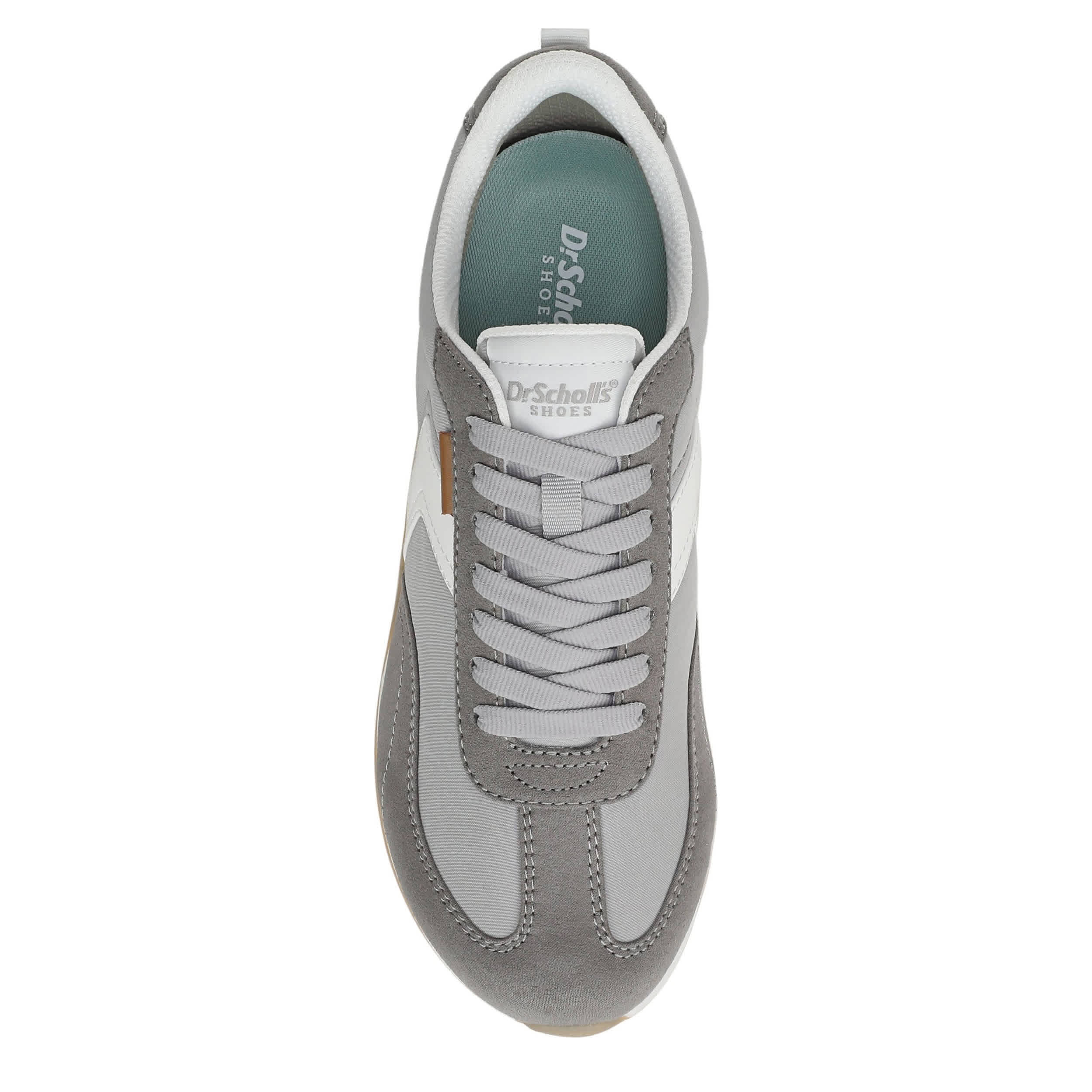 DR. SCHOLL'S-WOMENS GOOD OL DAYS SNEAKER-PALE GREY & GREY