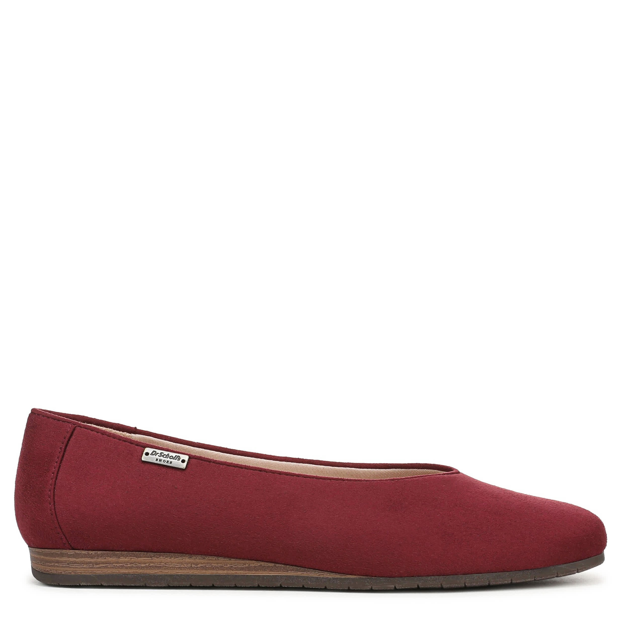 DR. SCHOLL'S-WOMENS VIOLET FLAT-BURGUNDY & 