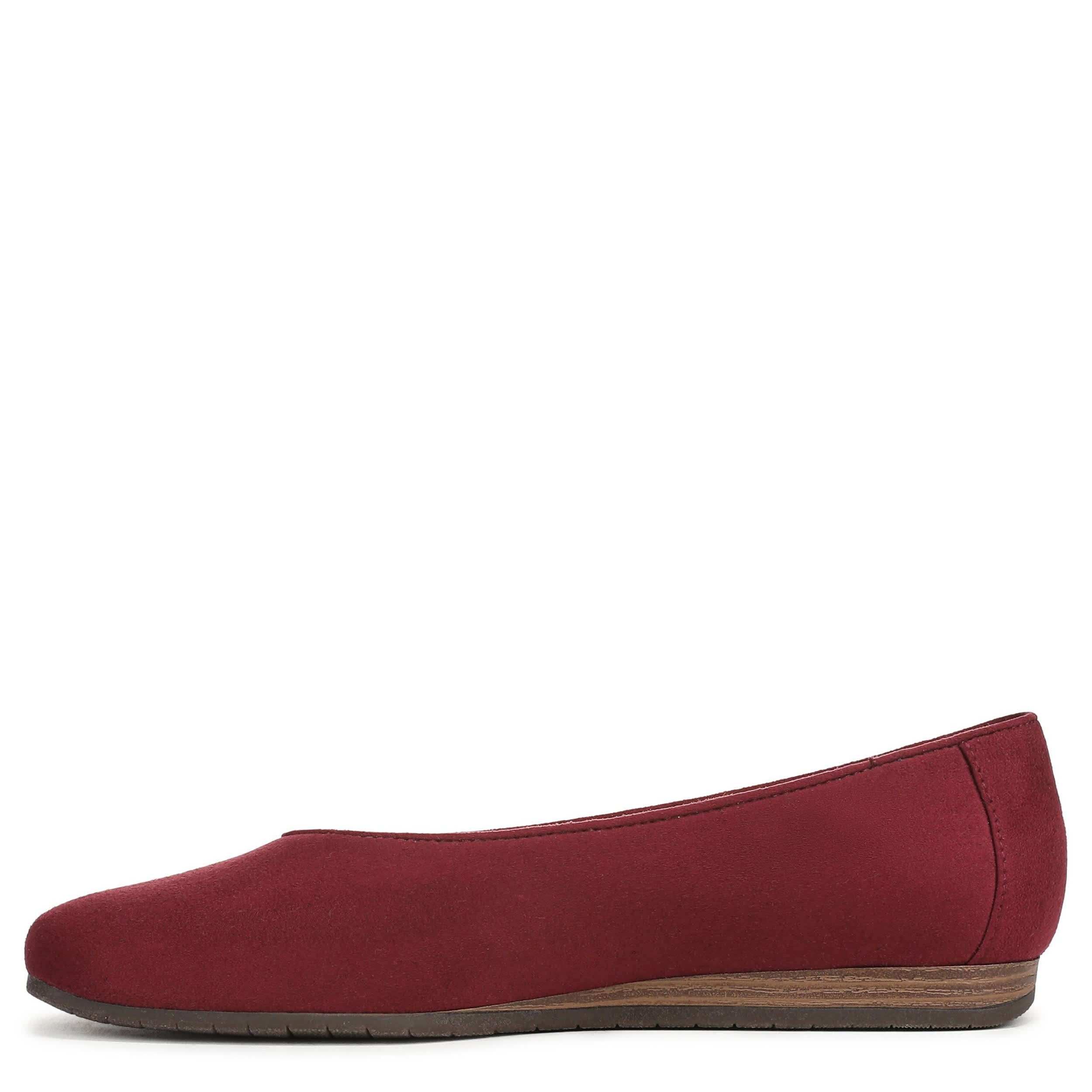 DR. SCHOLL'S-WOMENS VIOLET FLAT-BURGUNDY & 