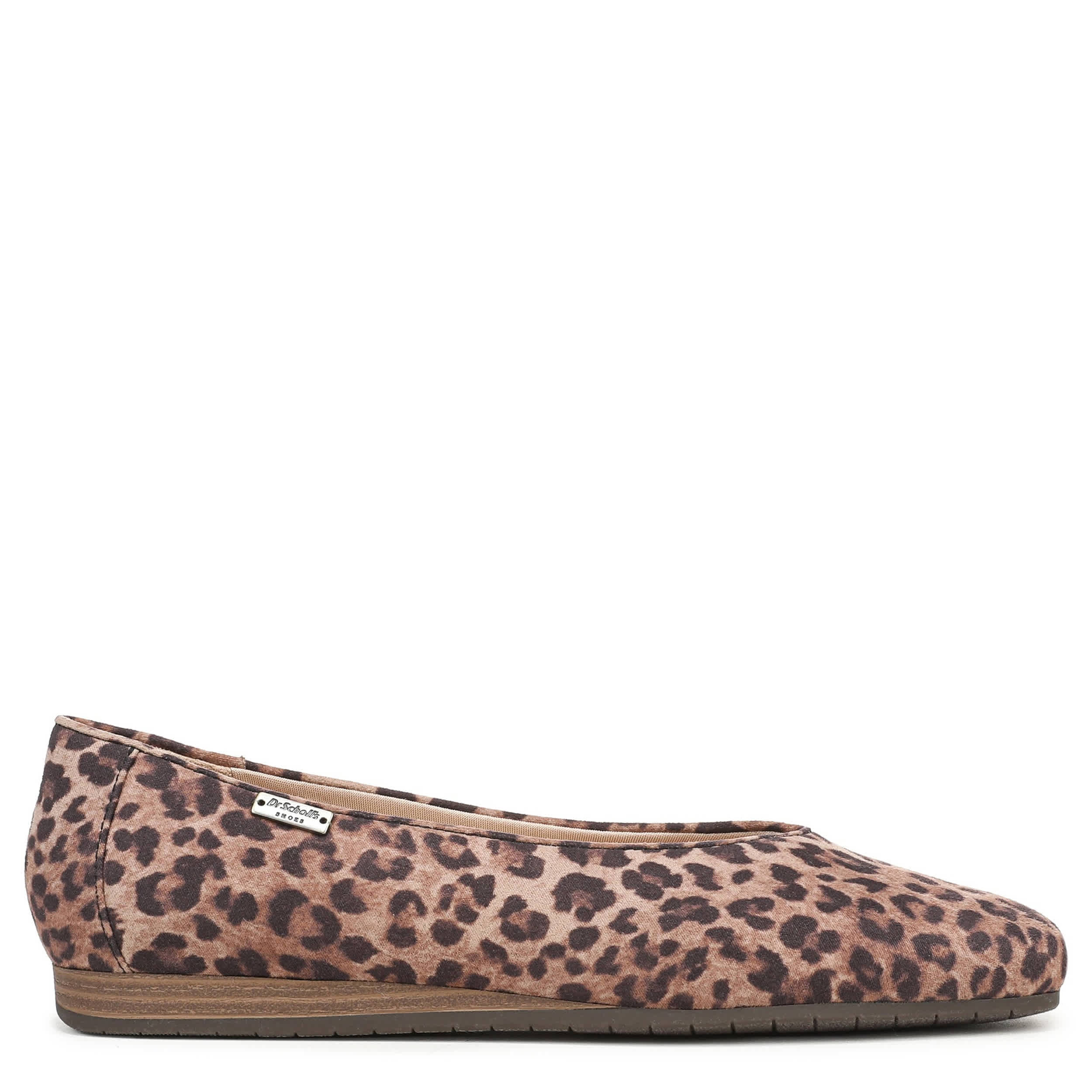 DR. SCHOLL'S-WOMENS VIOLET FLAT-BROWN & LEOPARD