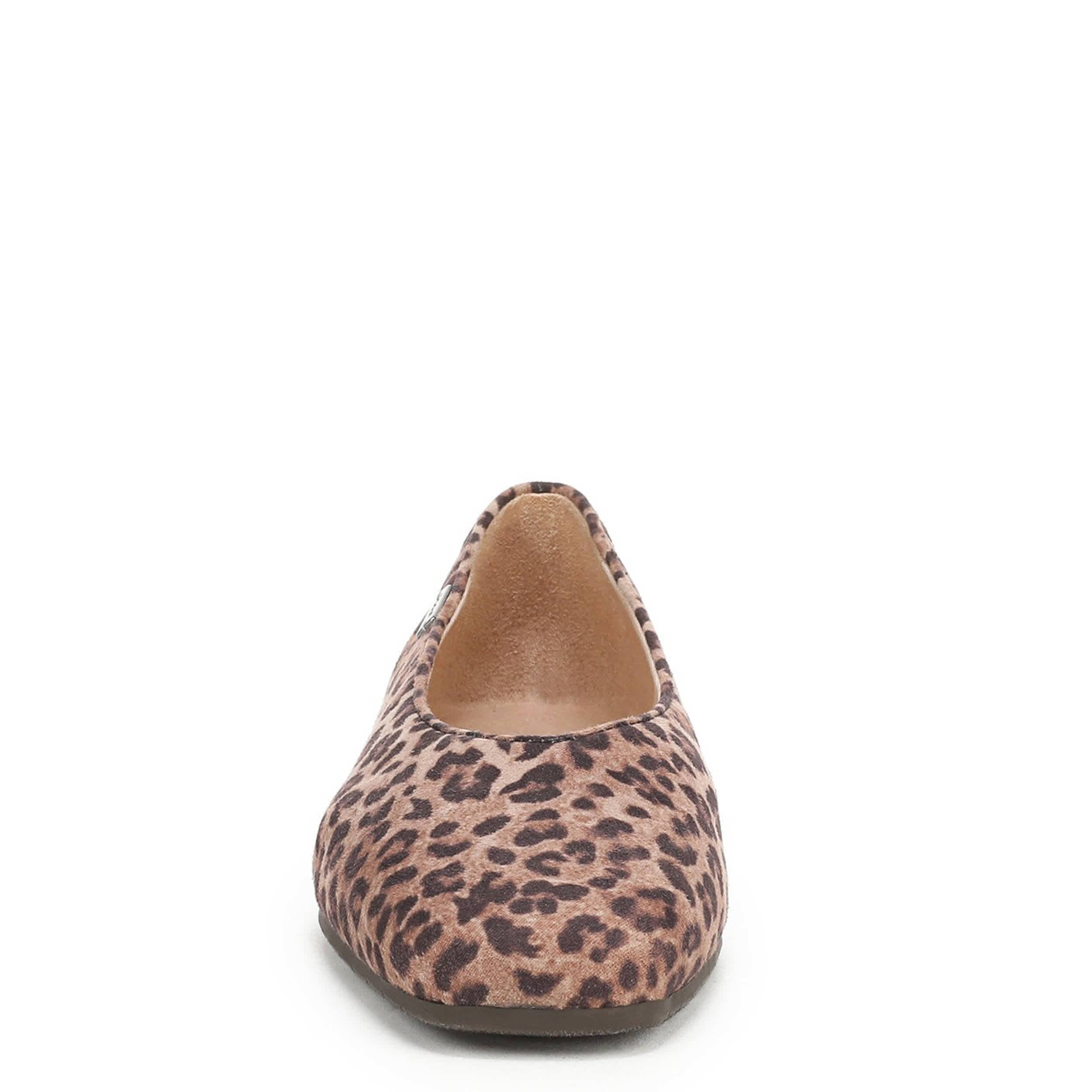 DR. SCHOLL'S-WOMENS VIOLET FLAT-BROWN & LEOPARD