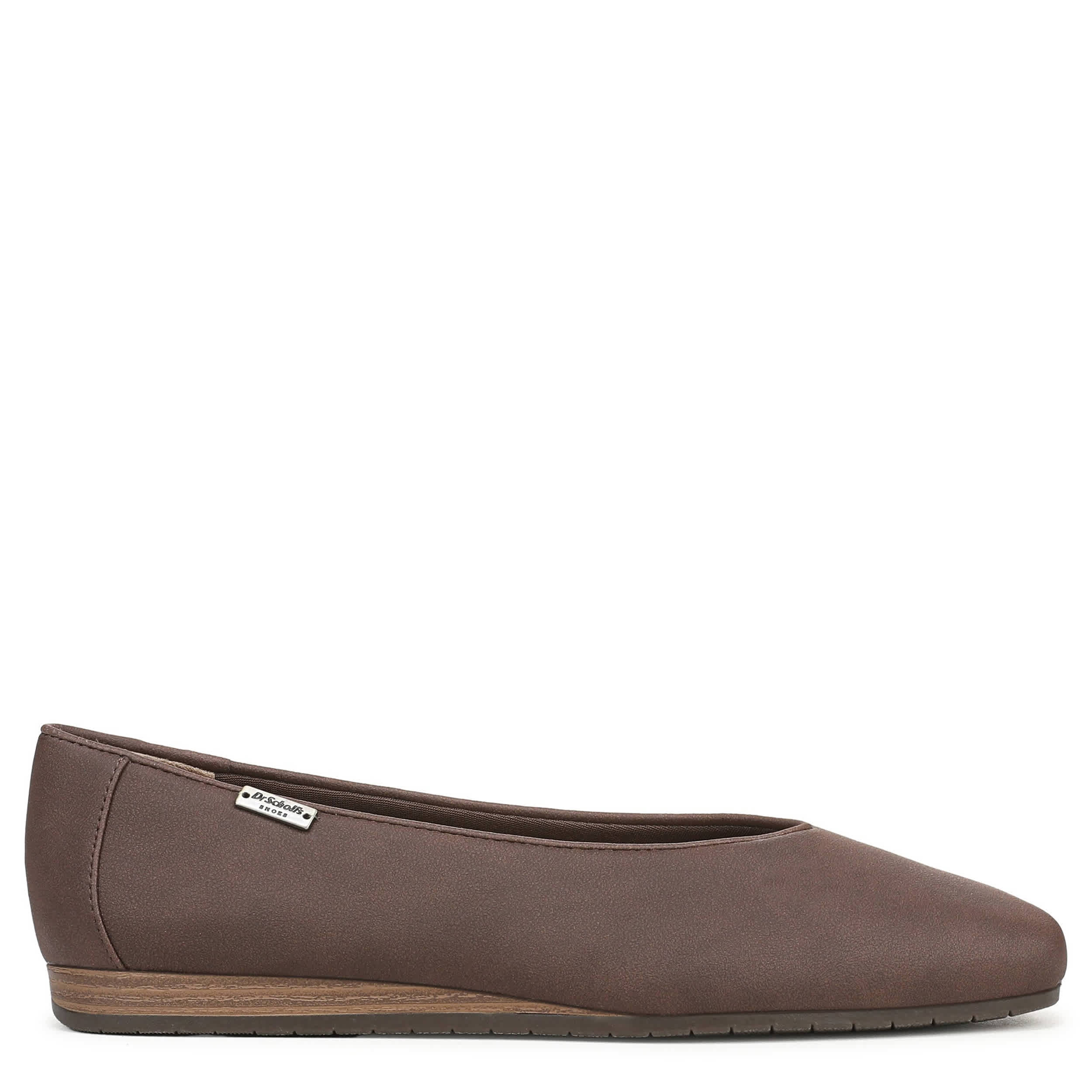 DR. SCHOLL'S-WOMENS VIOLET FLAT-DARK BROWN & 