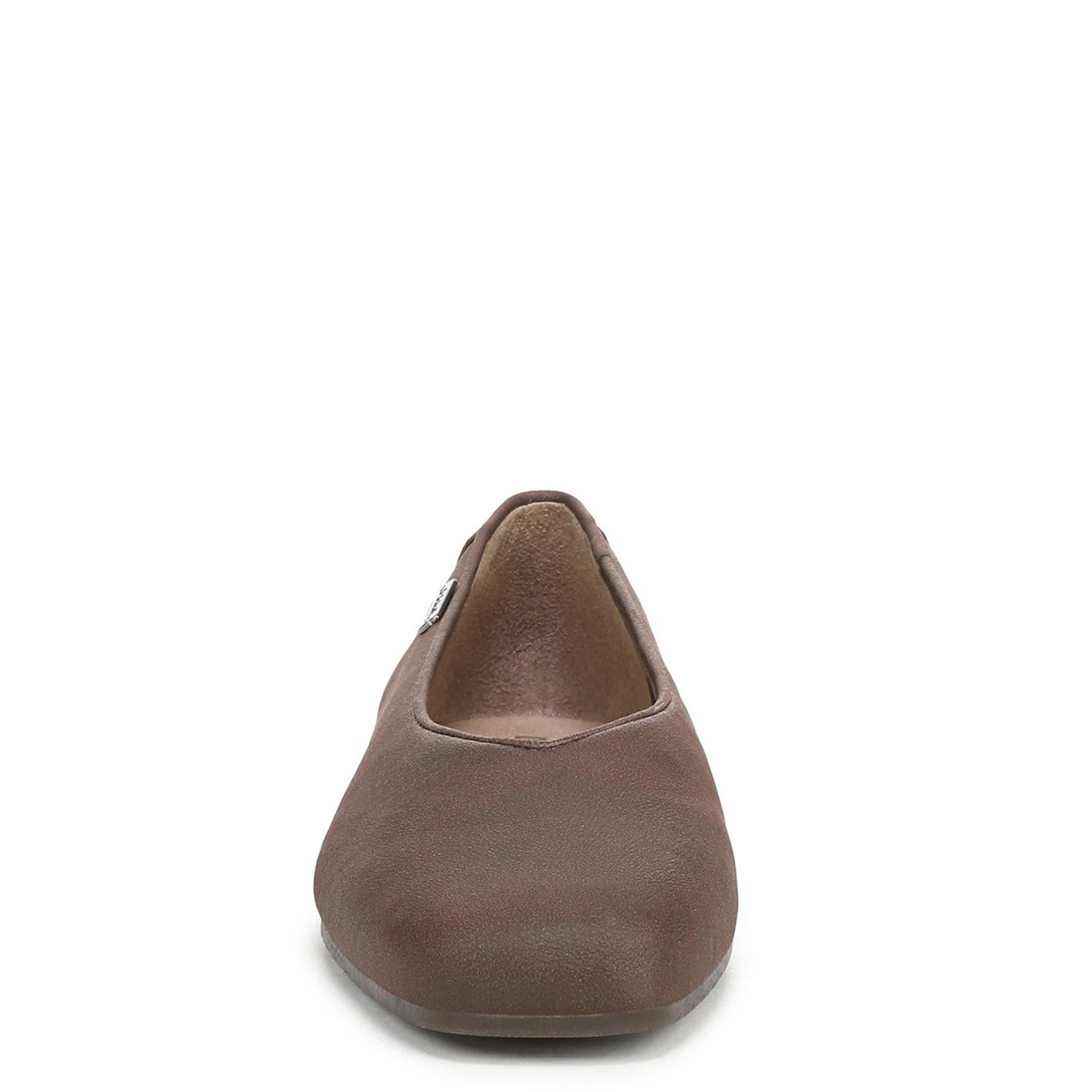 DR. SCHOLL'S-WOMENS VIOLET FLAT-DARK BROWN & 