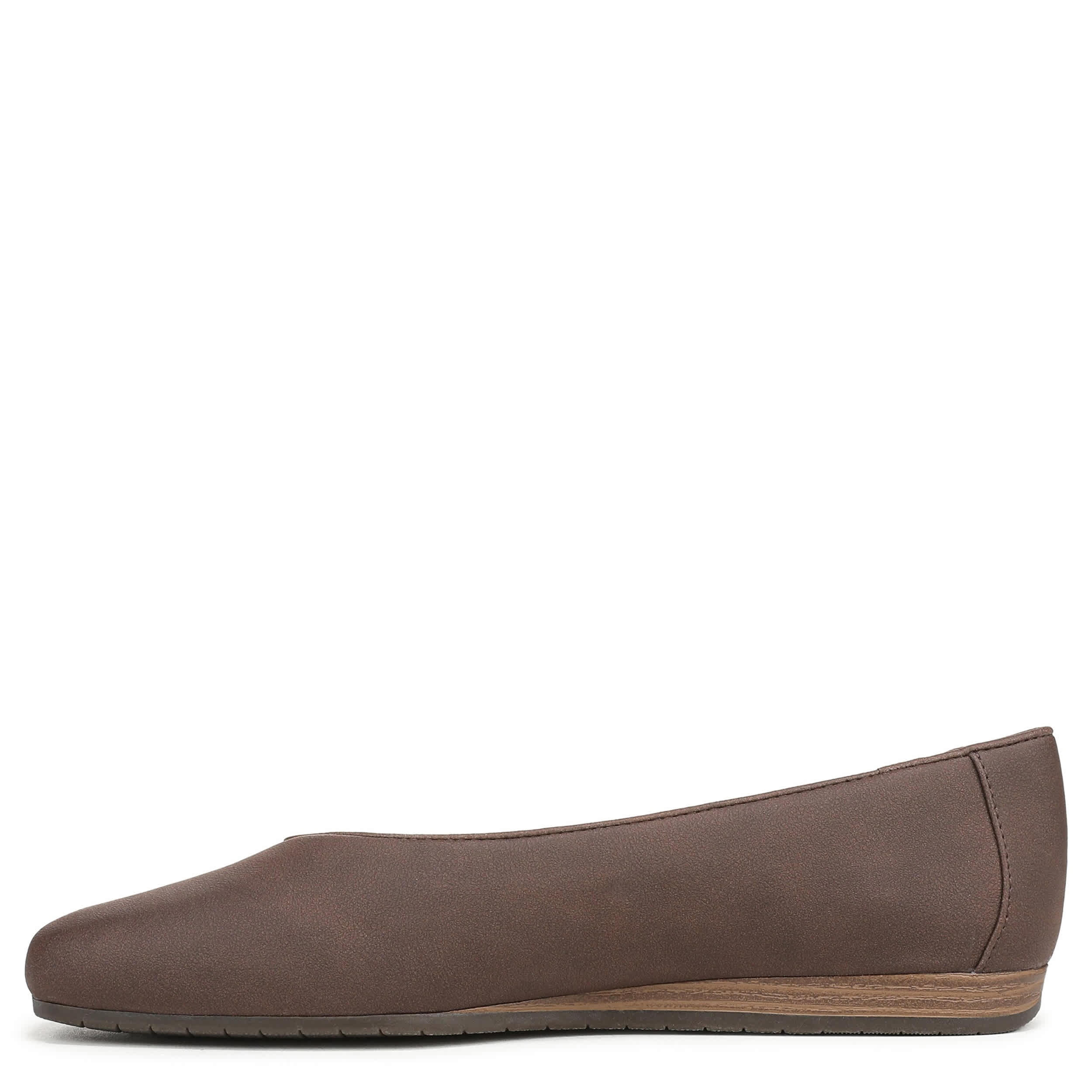 DR. SCHOLL'S-WOMENS VIOLET FLAT-DARK BROWN & 