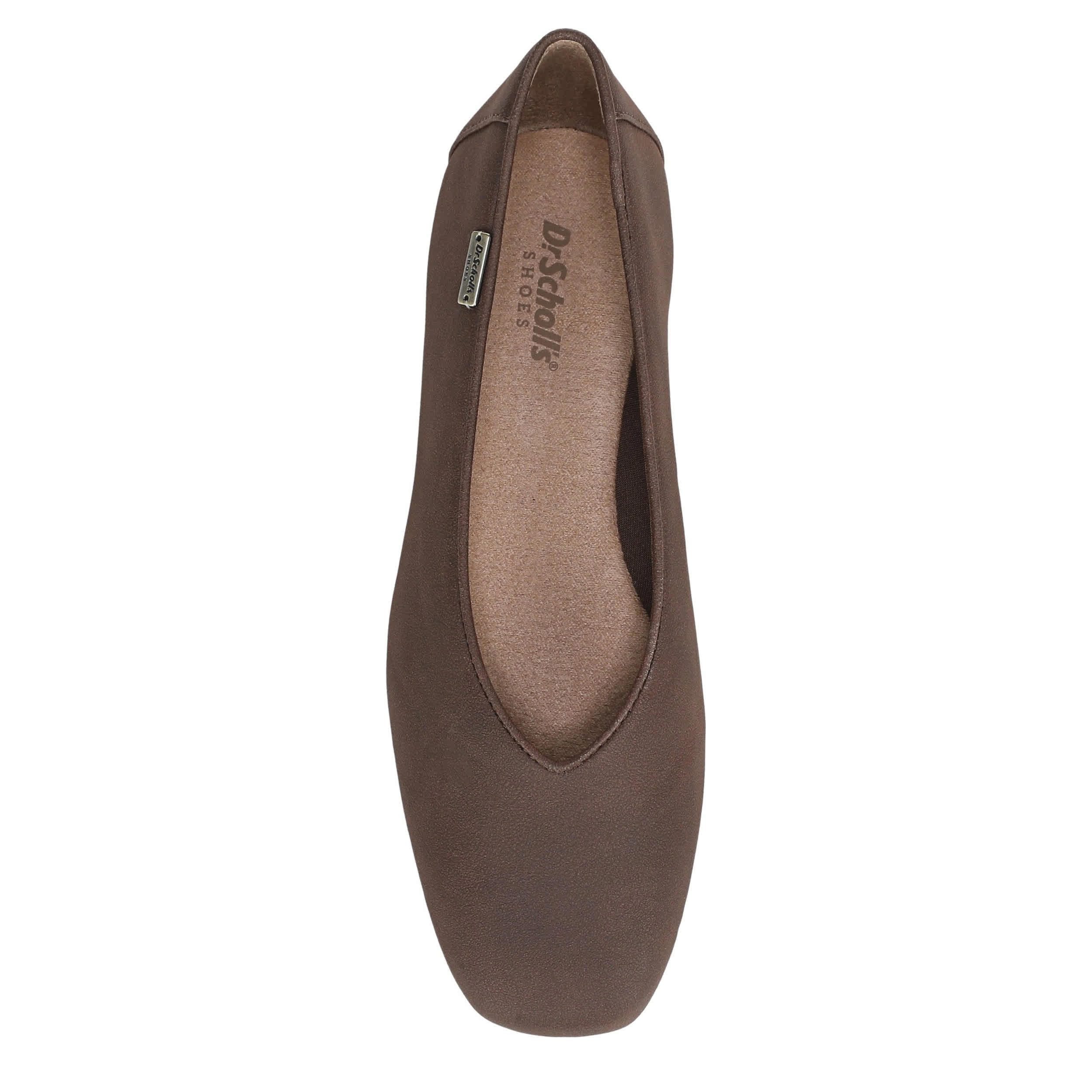 DR. SCHOLL'S-WOMENS VIOLET FLAT-DARK BROWN & 